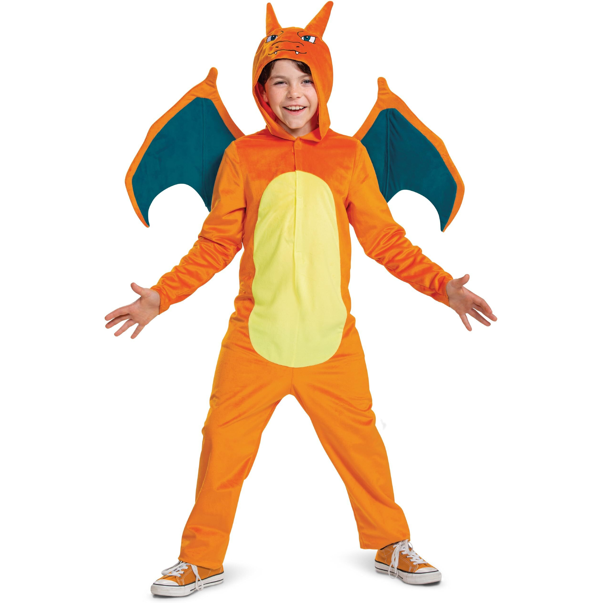 Disguise Charizard Costume For Kids  Official Pokemon Costume Hooded Jumpsuit  Child Size Small (4-6)