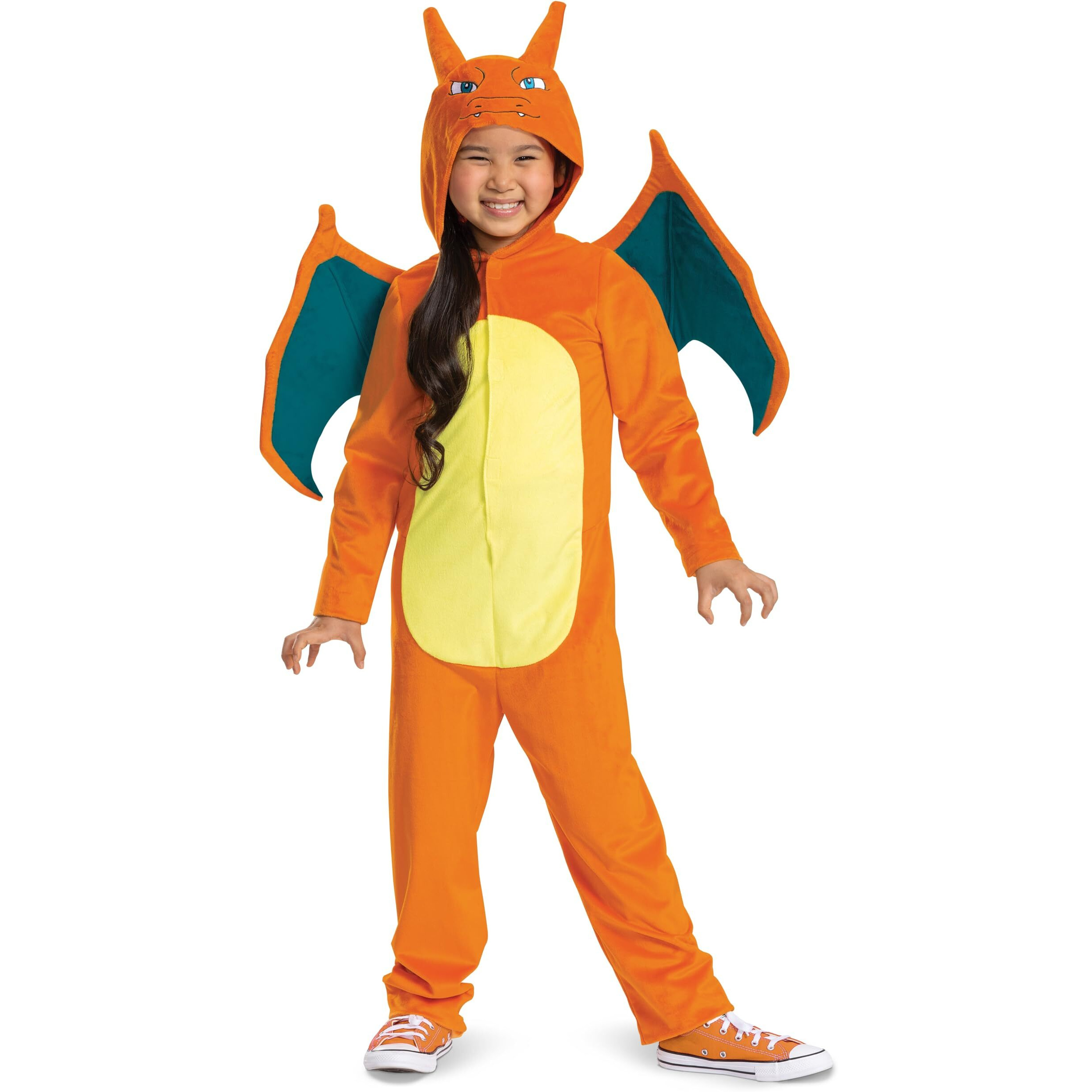Disguise Charizard Costume For Kids  Official Pokemon Costume Hooded Jumpsuit  Child Size Small (4-6)