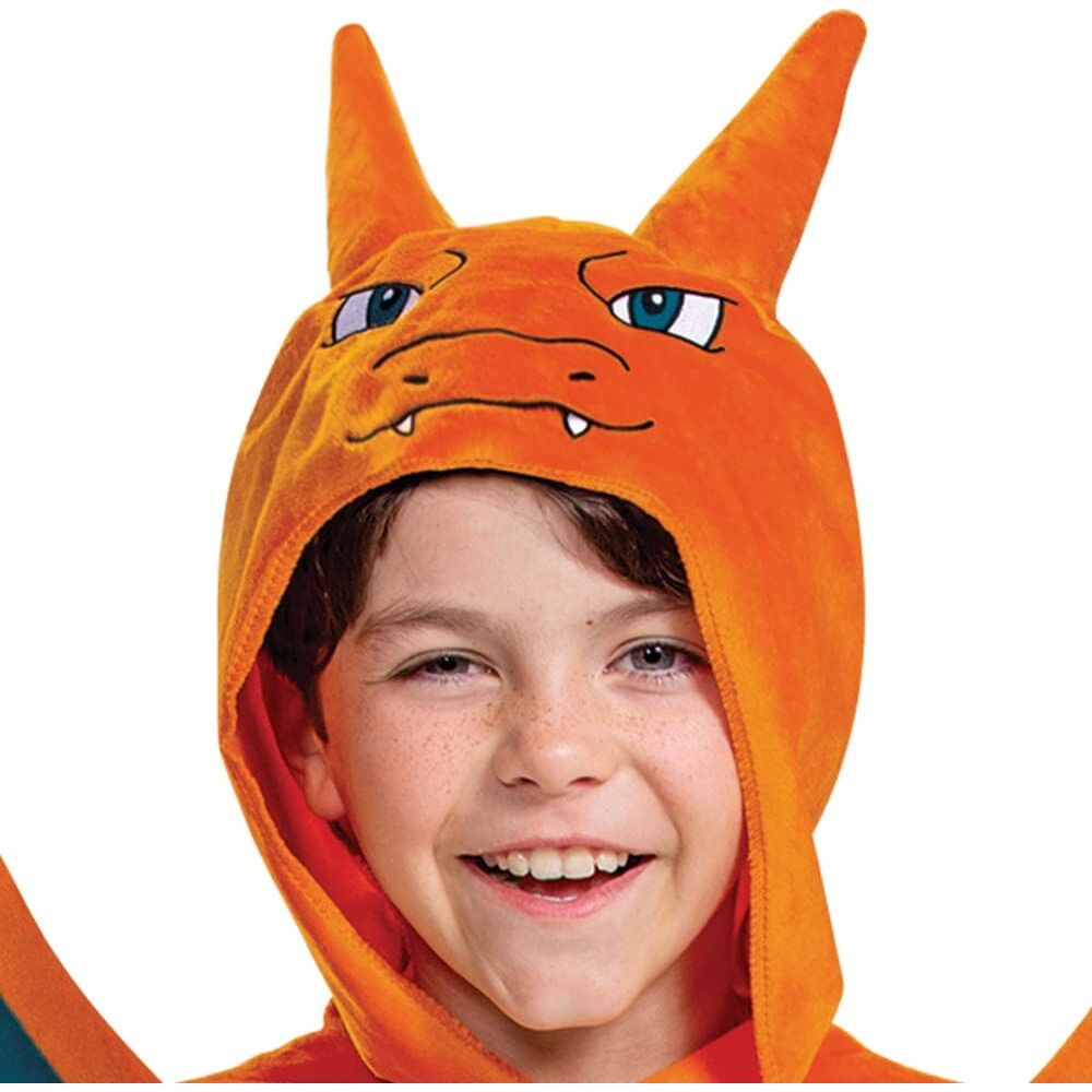 Disguise Charizard Costume For Kids  Official Pokemon Costume Hooded Jumpsuit  Child Size Small (4-6)
