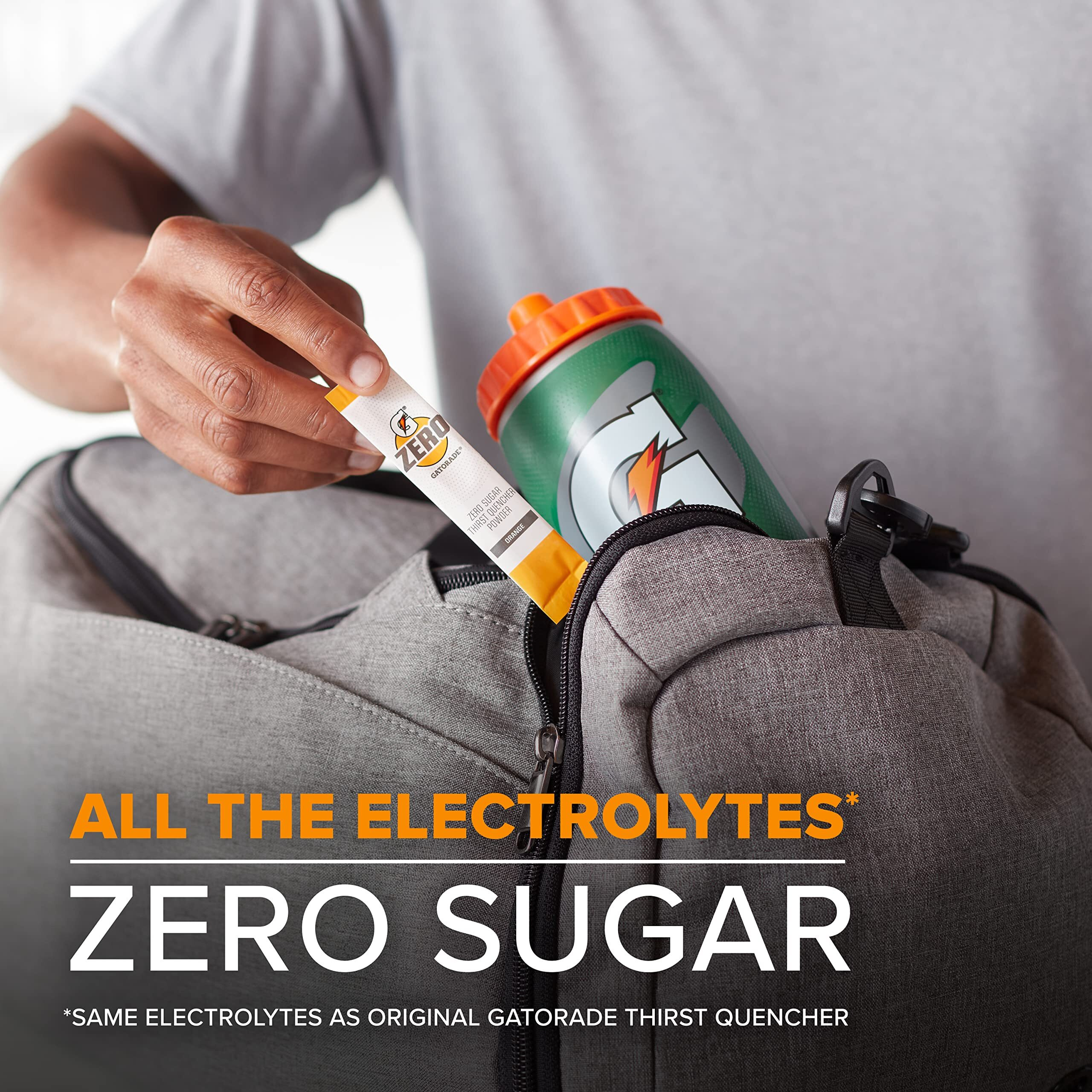 Gatorade G Zero Powder  Grape  0.10Oz Packets  Makes 20 Ounces  10 Count (Pack Of 12)