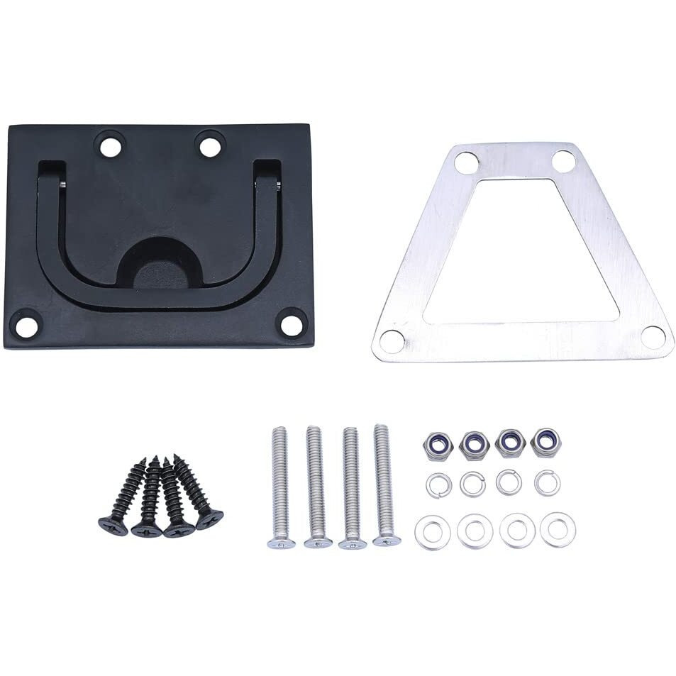 Mizugiwa Boat Ring Hatch Pull Flush Lift  Flush Ring Pull  Marine Grade 316 Stainless Steel Black Color