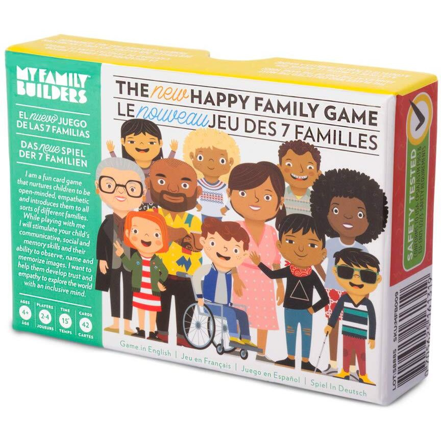 My Family Builders Happy Family Card Game - Encourage Inclusion  Multicultural Diversity & Empathy For 2-4 Players Ages 4+