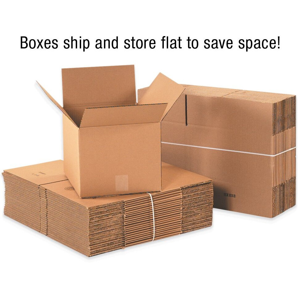 Aviditi Shipping Boxes Medium 12"&quotL X 9"&quotW X 5"&quotH  25-Pack | Corrugated Cardboard Box For Moving  Mailing  Packing And Storage 12X9X5
