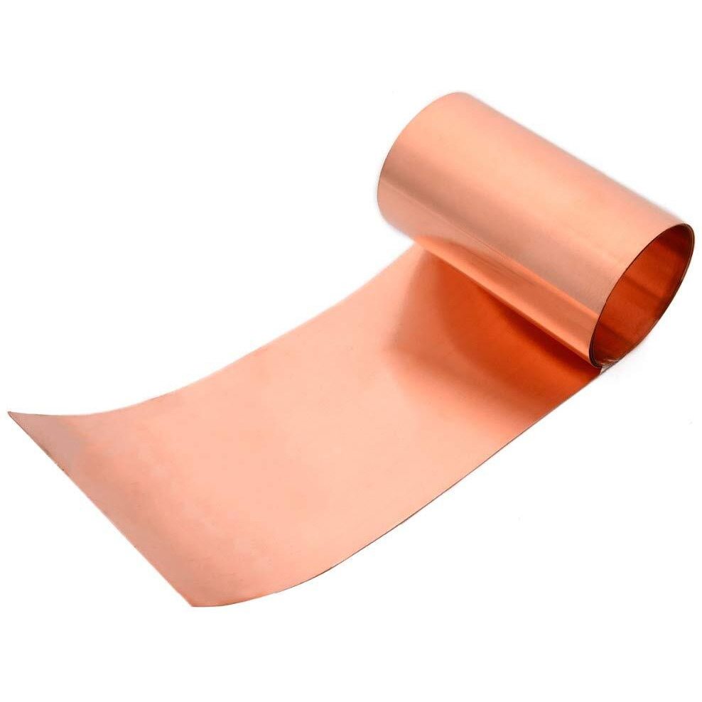 1Pc 0.2Mm Thickness Copper Sheet Roll High Purity Pure Copper Cu Metal Sheet Foil Plate 100Mmx1000Mm