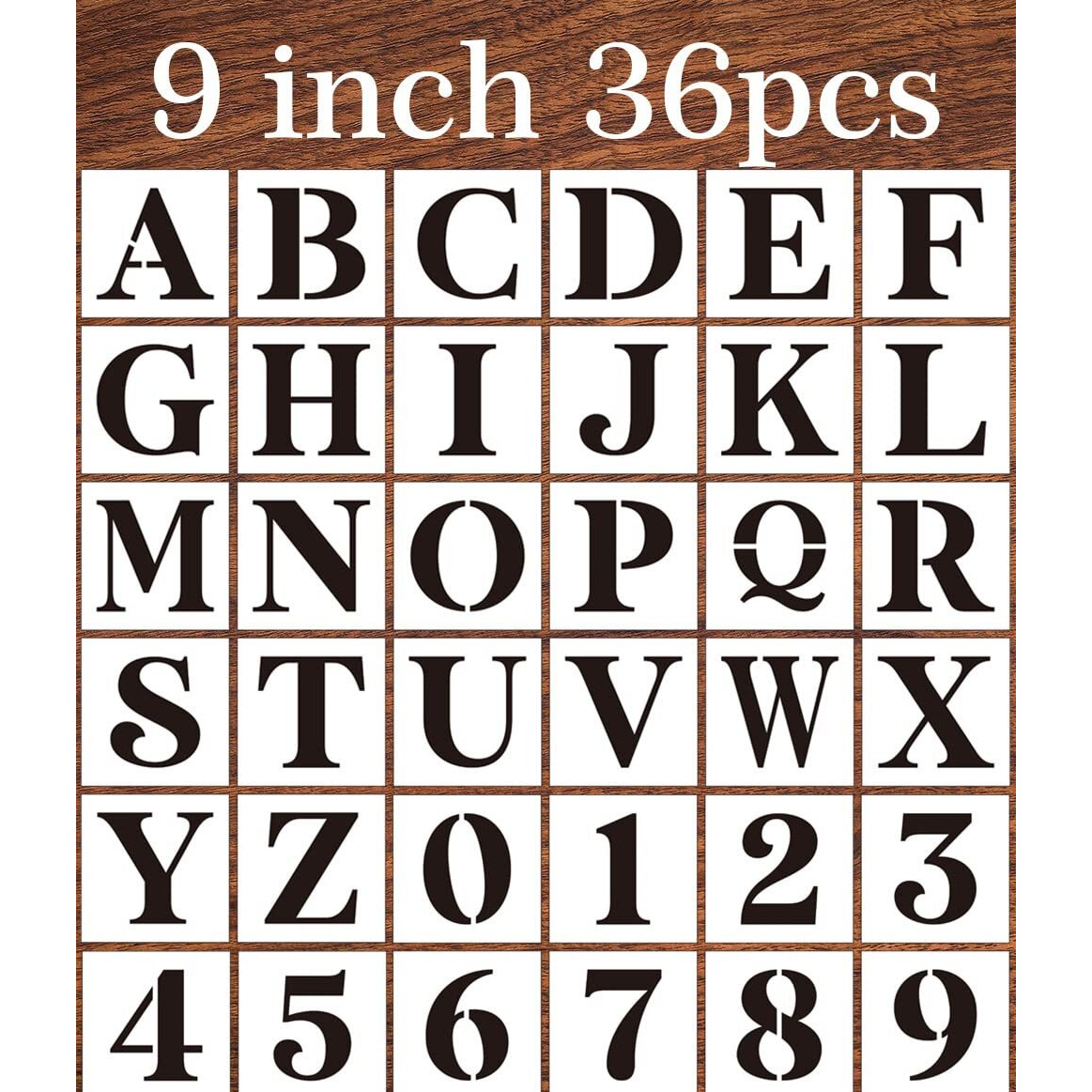 9Inch Alphabet Stencils For Painting Reusable Letter Stencils Large Letters Drawing Templates For Art Crafts Holiday Decor