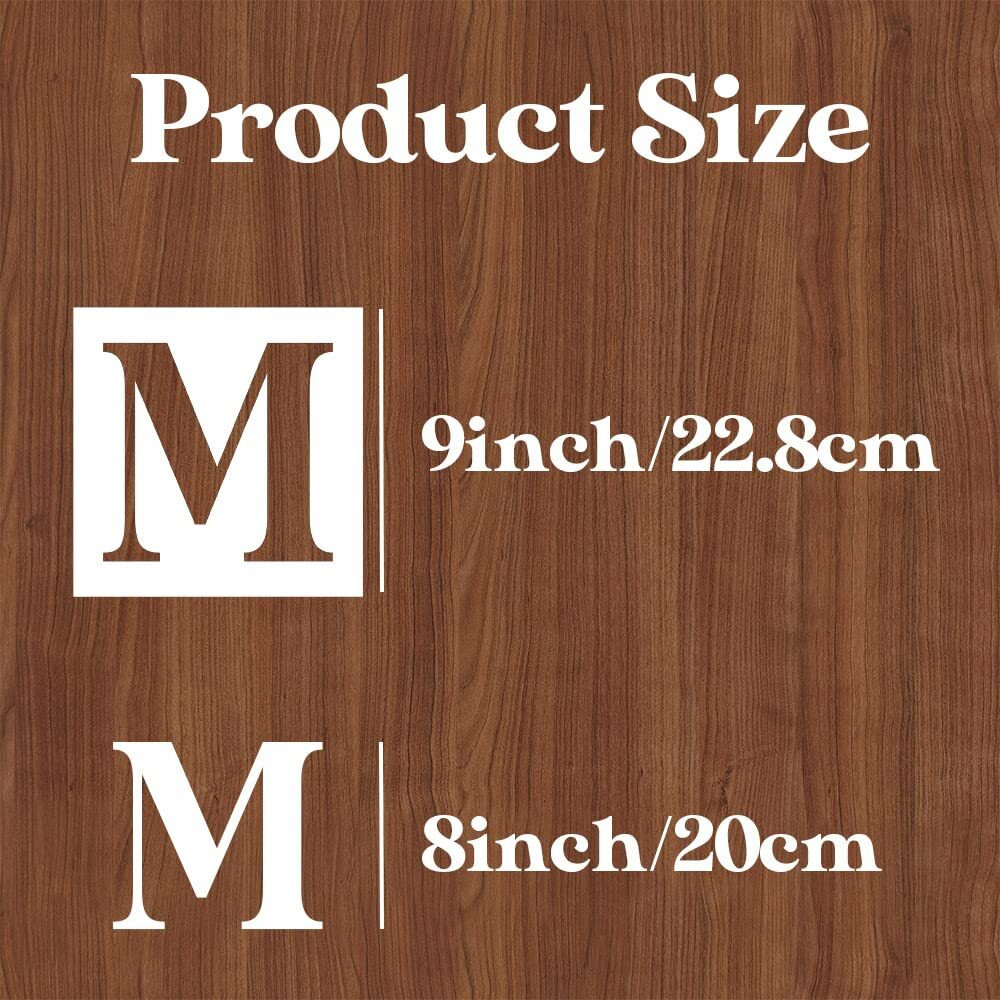 9Inch Alphabet Stencils For Painting Reusable Letter Stencils Large Letters Drawing Templates For Art Crafts Holiday Decor