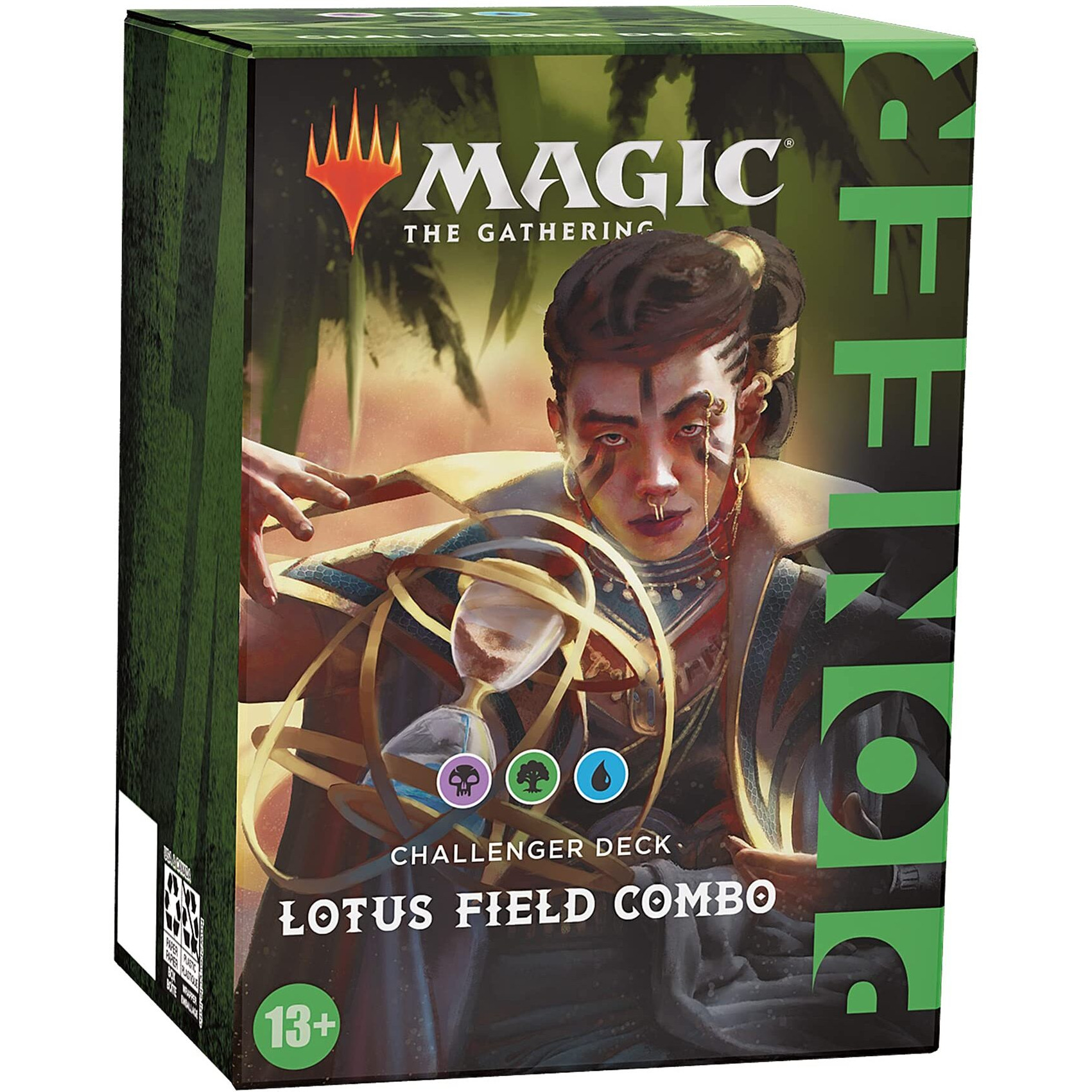 Magic The Gathering Pioneer Challenger Deck 2021 - Lotus Field Combo (Black-Green-Blue)  13+ Years