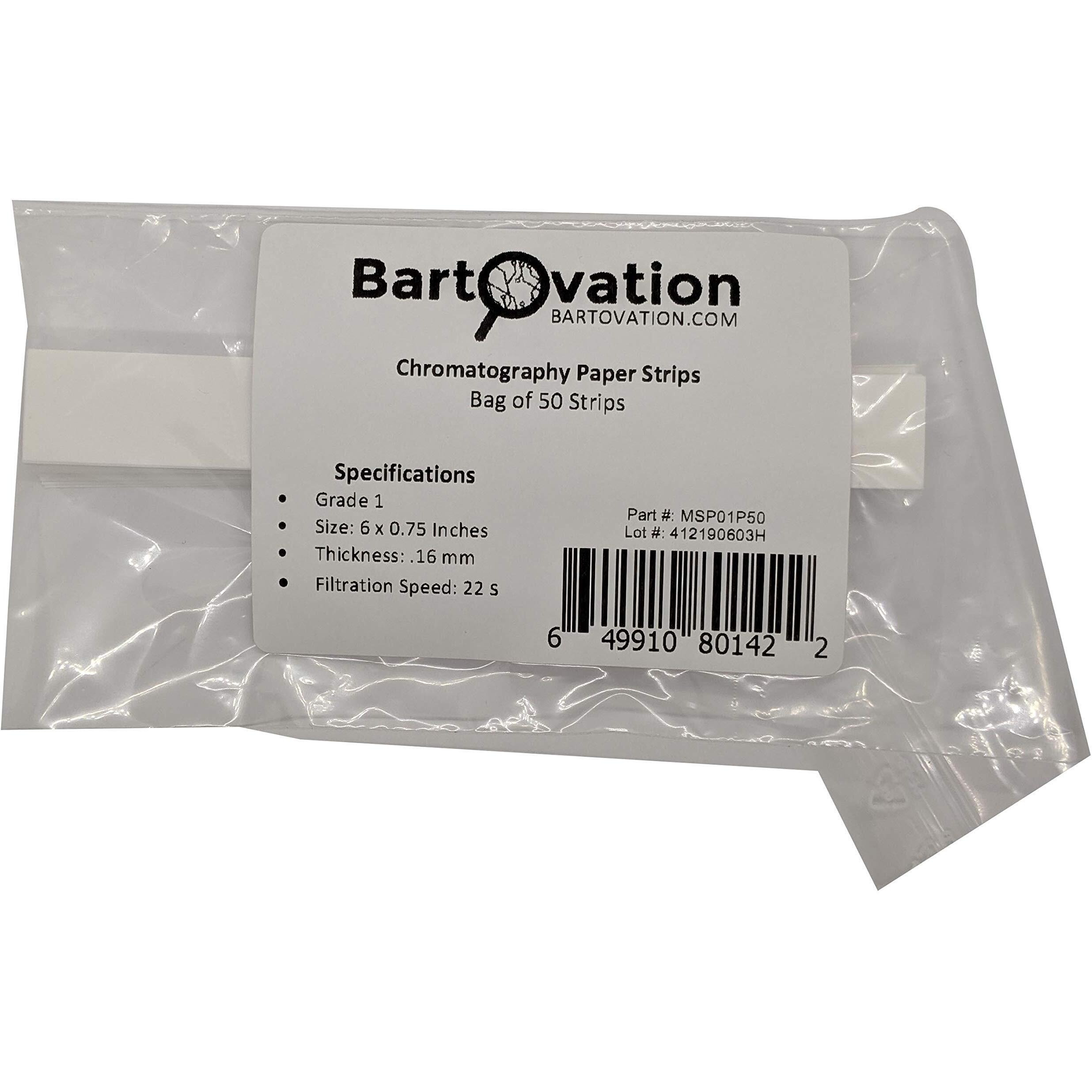 Grade 1 Chromatography Paper 6 X 0.75 Inches For Laboratories  School  Pigment Separation And Experiments [Bag Of 50 Strips]