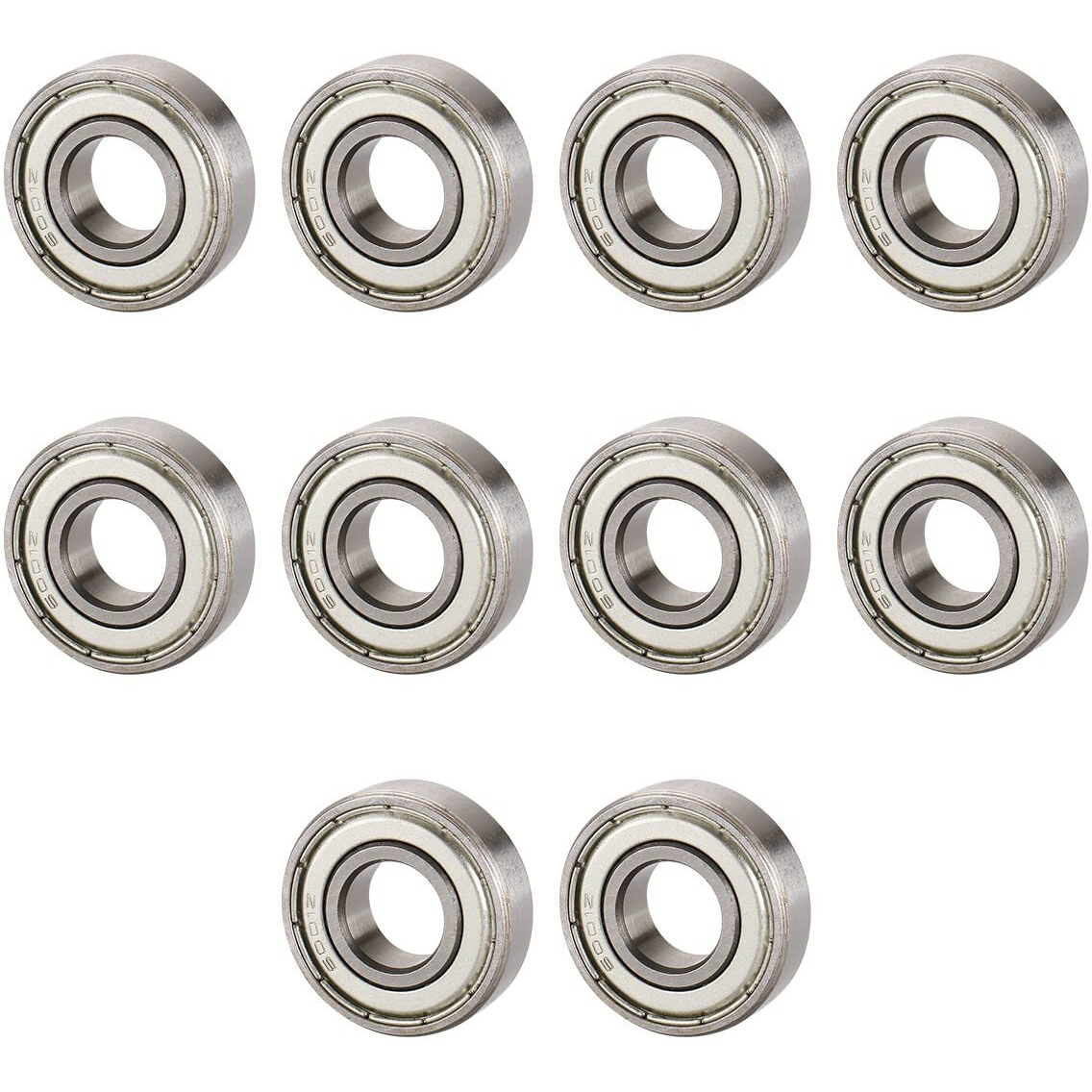 Baomain Ball Bearing 6001Z 12Mm X 28Mm X 8Mm Shielded Deep Groove Radial Pack Of 10