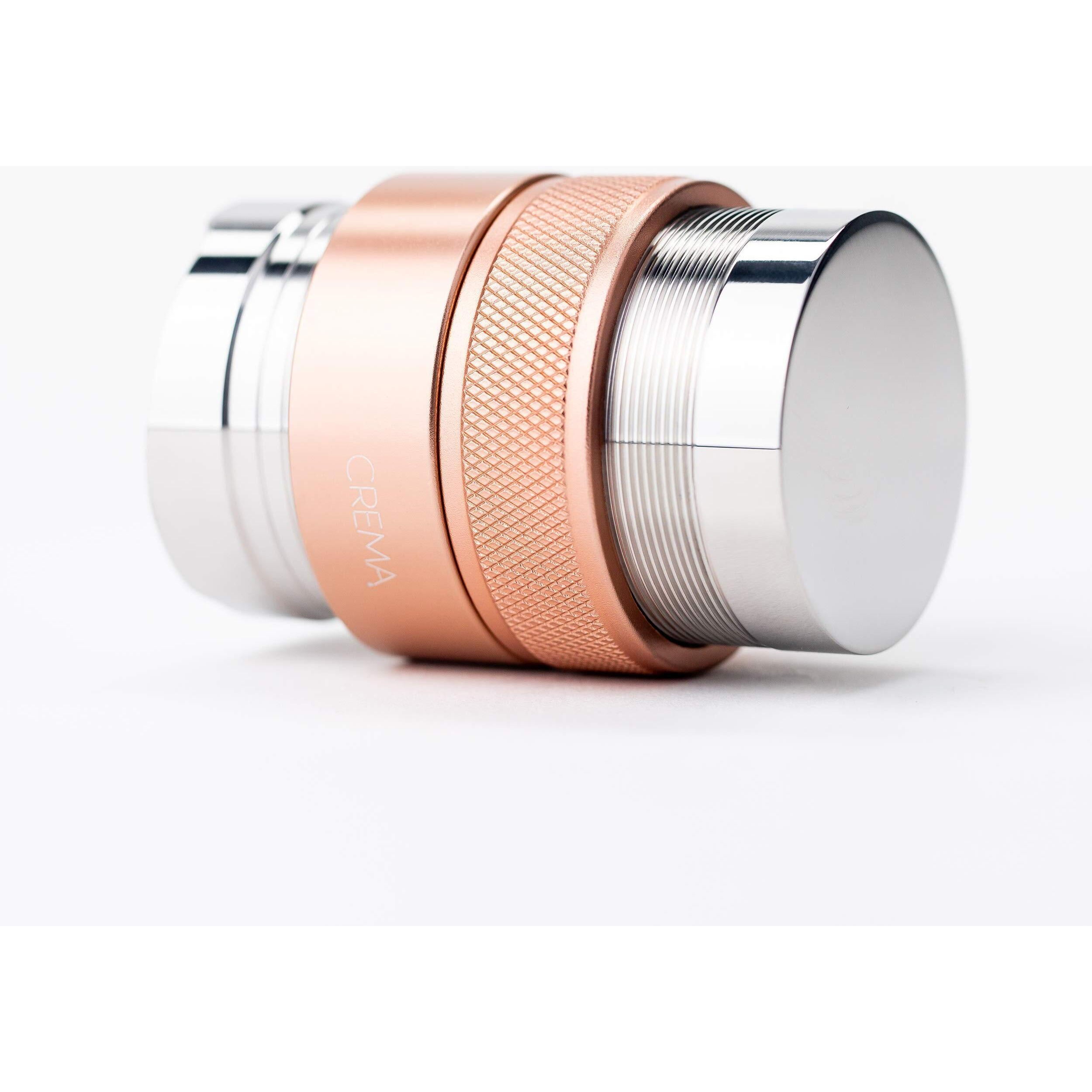 Crema Coffee Products | 45.5Mm Coffee Distributor/Leveler & Hand Tamper - V2 | Fits Flair Pro And Pro 2  46Mm Portafilter | Double Sided  Adjustable Depth | Beautiful Espresso Hand Tampers