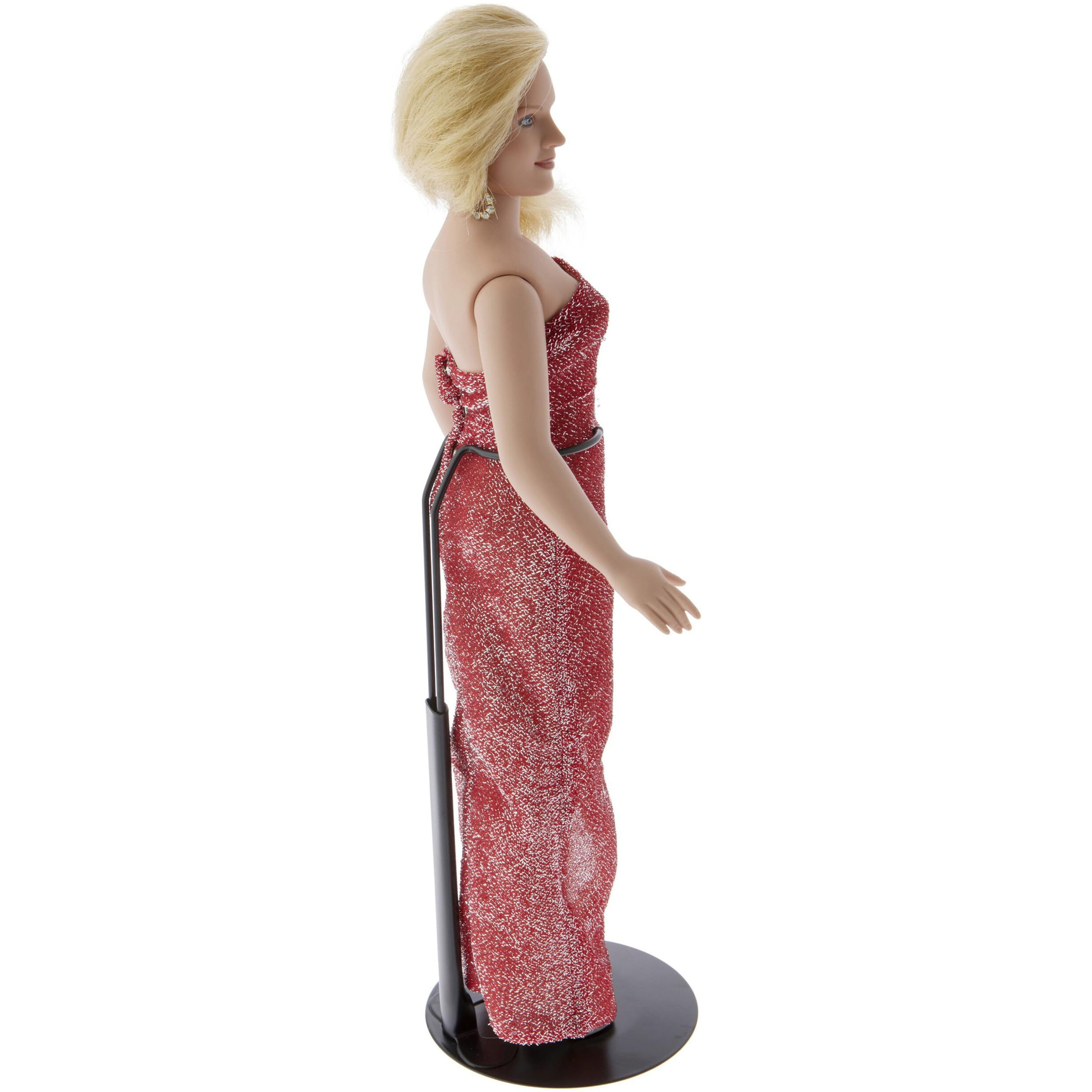 Plymor Dsp-70B Black Adjustable Doll Stand  Fits 12  13  14  15  16  And 17 Inch Dolls Or Action Figures  Waist Is 2.25 To 2.75 Inches Wide  6 To 8 Inches Around
