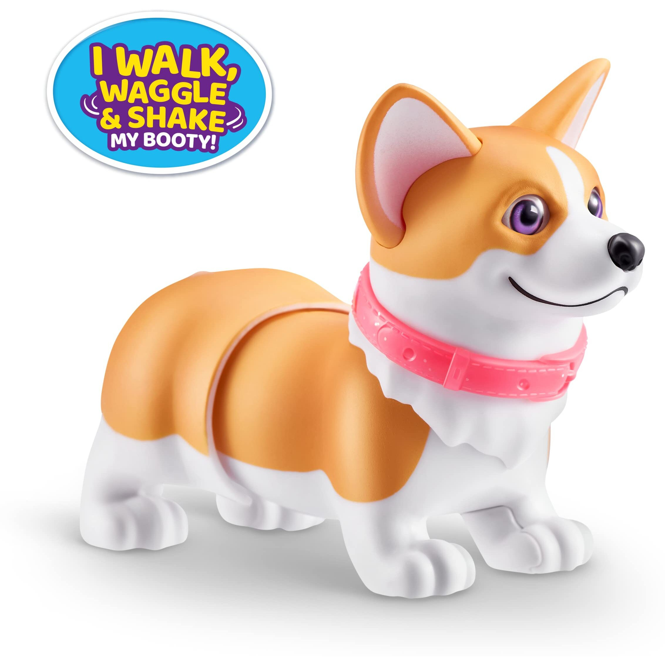 Pets Alive Booty Shakin' Pups (Corgi & Pug) By Zuru  Interactive Mini Dog Toys That Walk  Waggle  And Booty Shake  Electronic Puppy Toy For Kids And Girls (2 Pack)