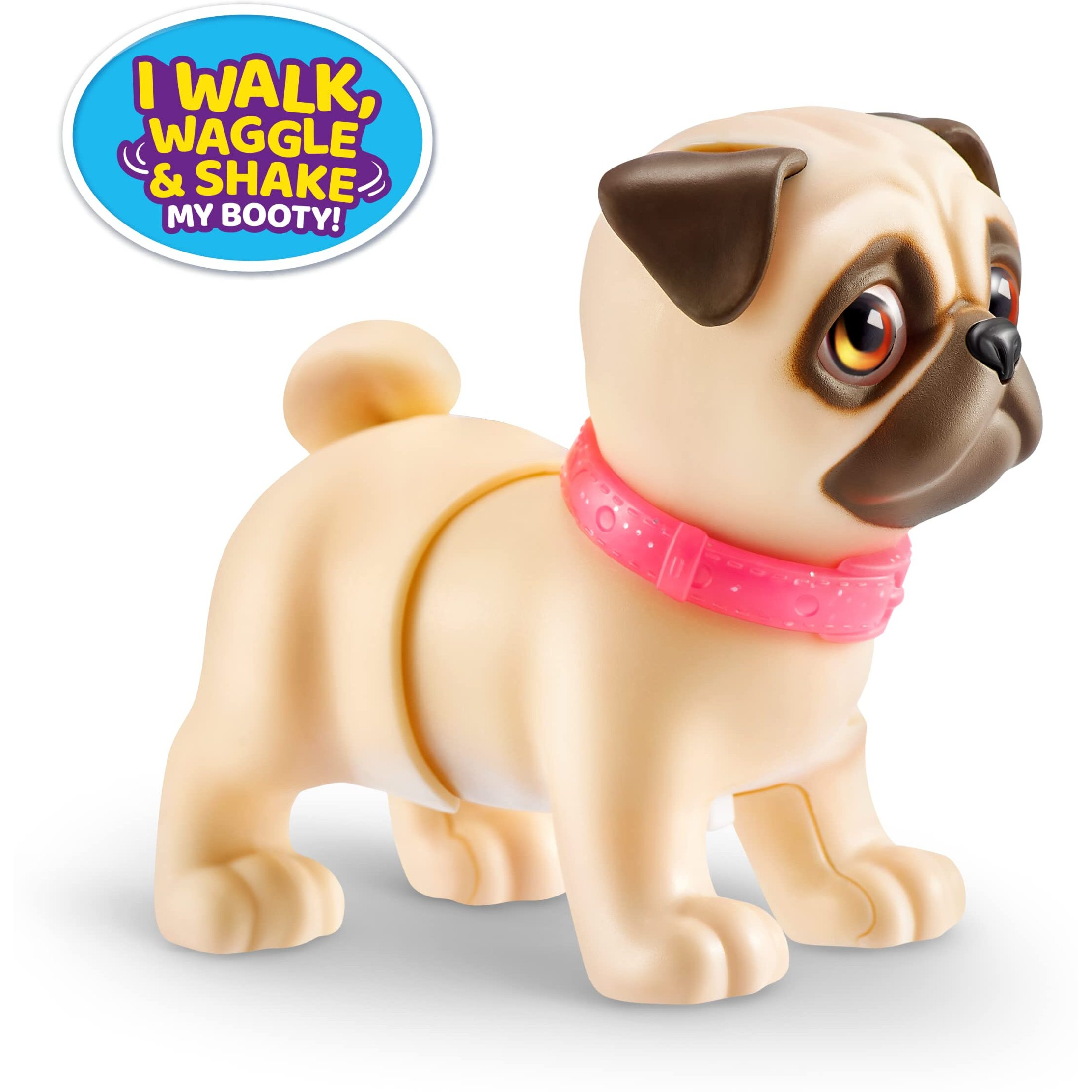 Pets Alive Booty Shakin' Pups (Corgi & Pug) By Zuru  Interactive Mini Dog Toys That Walk  Waggle  And Booty Shake  Electronic Puppy Toy For Kids And Girls (2 Pack)