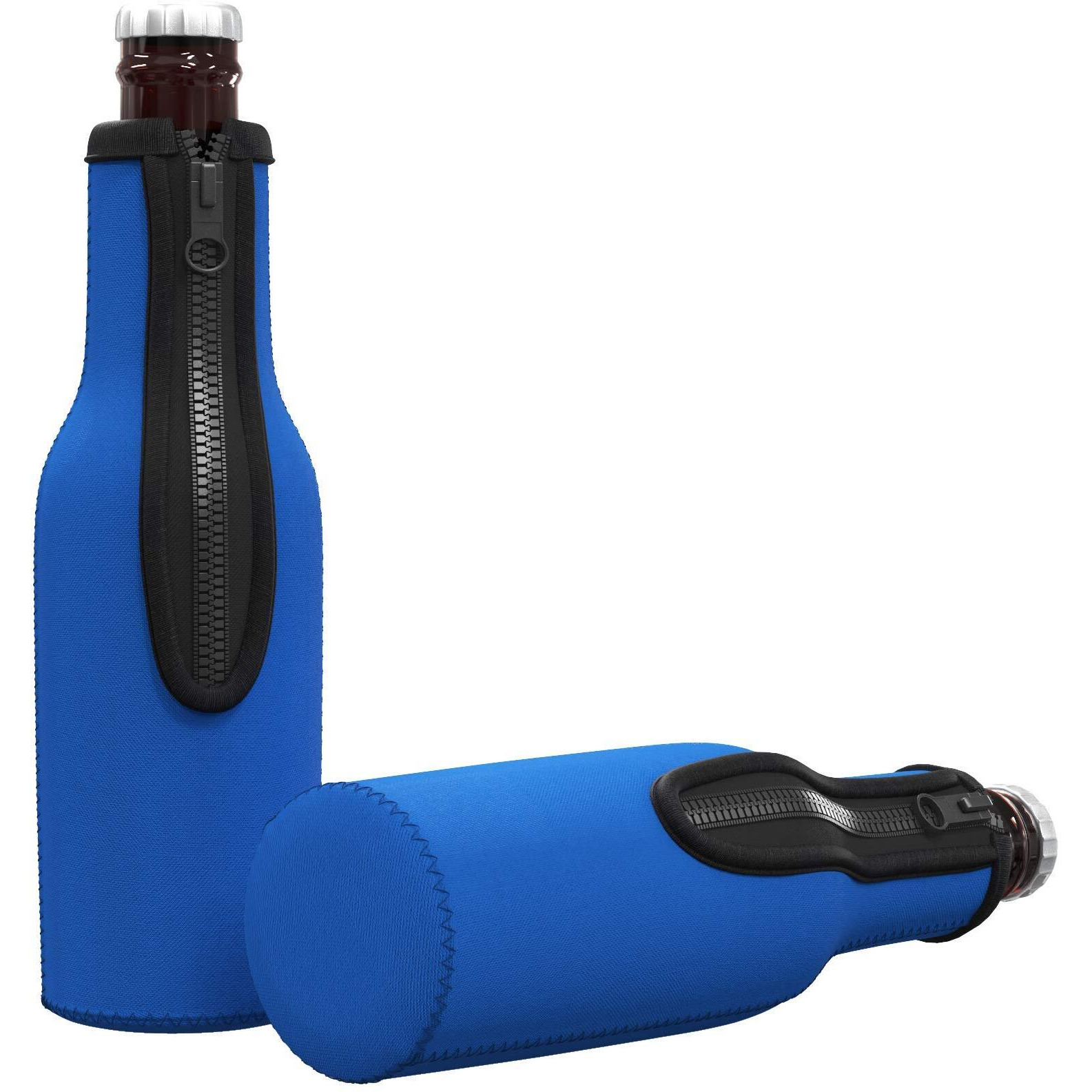 Tahoebay Beer Bottle Insulator Sleeves (Multicolor) Neoprene Coolers With Zipper For 12Oz Longneck Bottles (Multicolor (4-Pack))