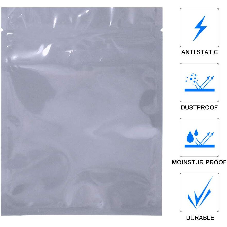 20Pcs Super Large Open Top Antistatic Bags 15.75X23.62In Esd Shielding Bags With 20Pcs Stickers