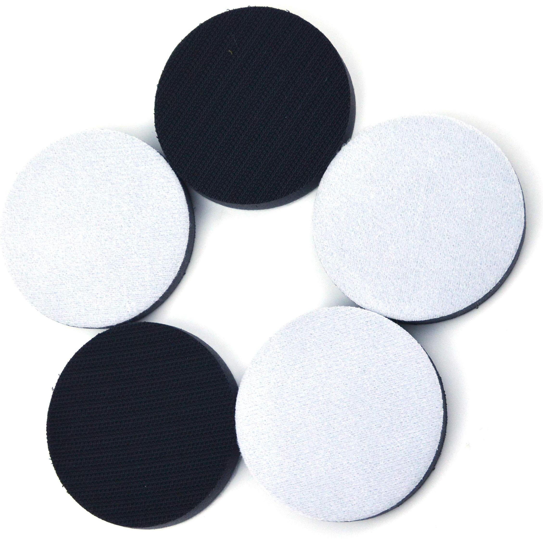 3 Inch (75Mm) Hook And Loop Soft Foam Buffering Pad For 3"" Sanding Pad  5 Pack