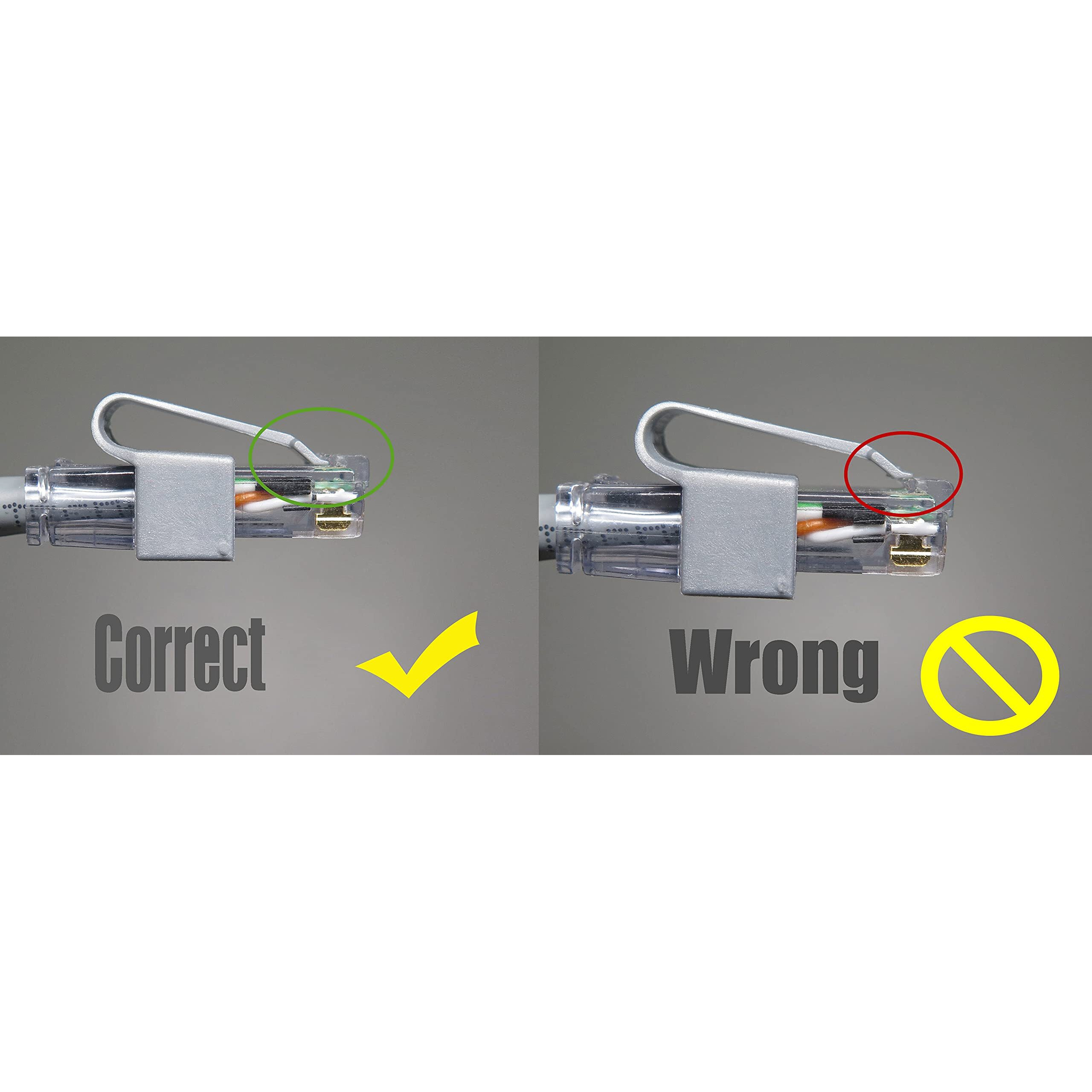 Rjclip - Broken Rj45 Connector Solution (5 Pcs In Black  Silver  Blue  Yellow  And Clear Colors)