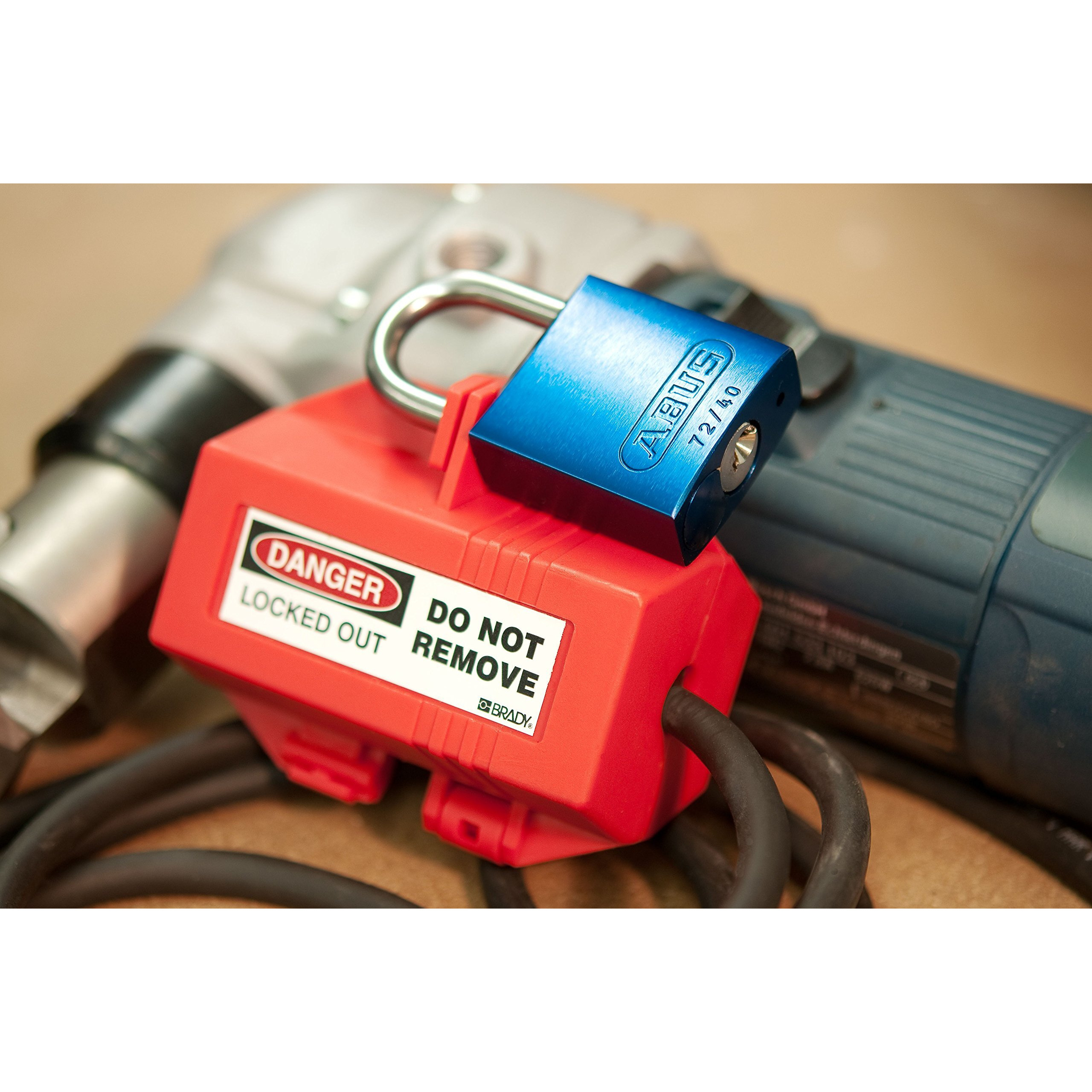 Abus Blue 72/40Hb40 Lockout Tagout Padlock W/ 1.5"" Shackle  12 Pack  Keyed Alike  12 Padlocks With 24 Keys