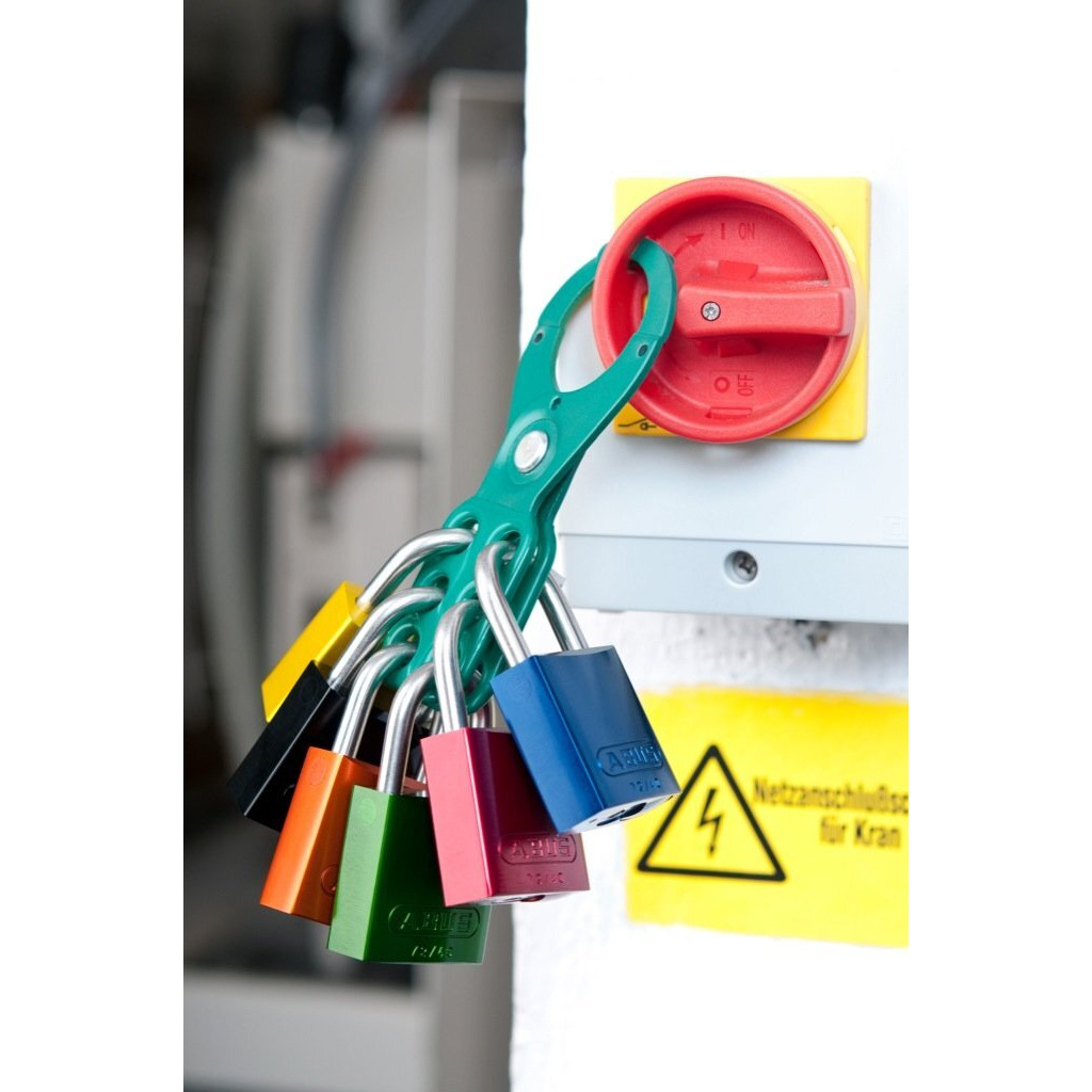 Abus Blue 72/40Hb40 Lockout Tagout Padlock W/ 1.5"" Shackle  12 Pack  Keyed Alike  12 Padlocks With 24 Keys