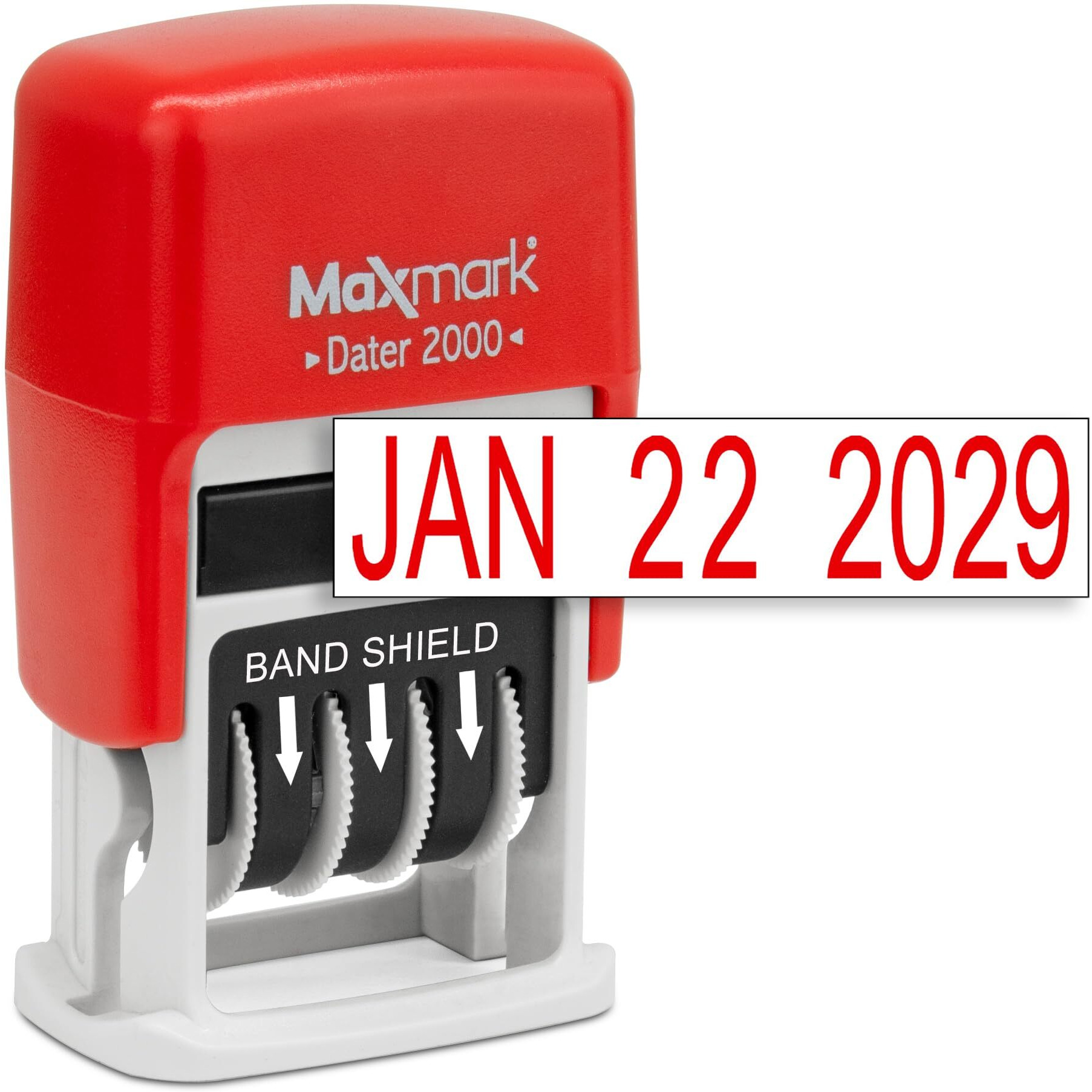 Maxmark Dater 2000 Self Inking Date Stamp - Red