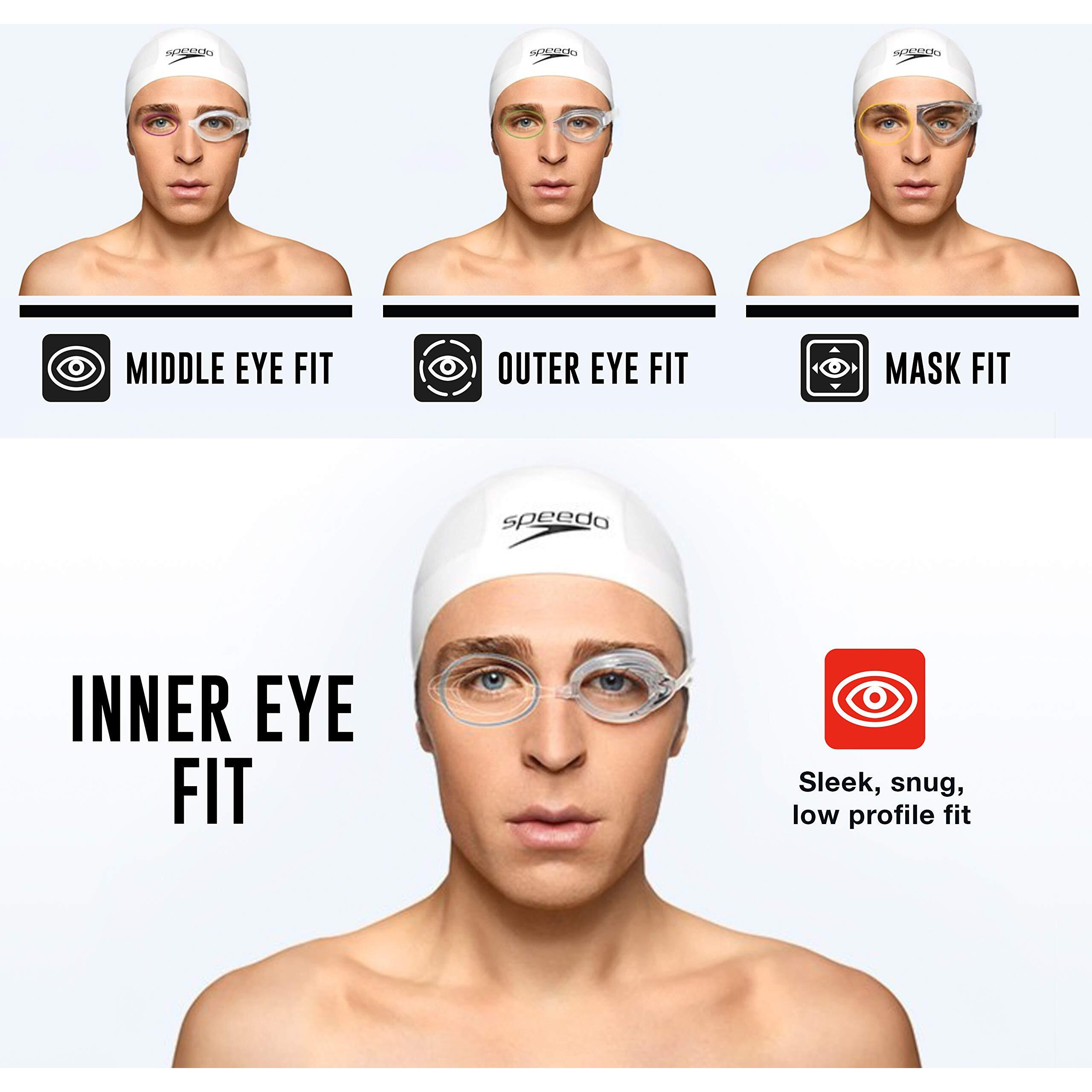 Speedo Unisex-Adult Swim Goggles Mirrored Vanquisher 2.0 - Manufacturer Discontinued Gold/White