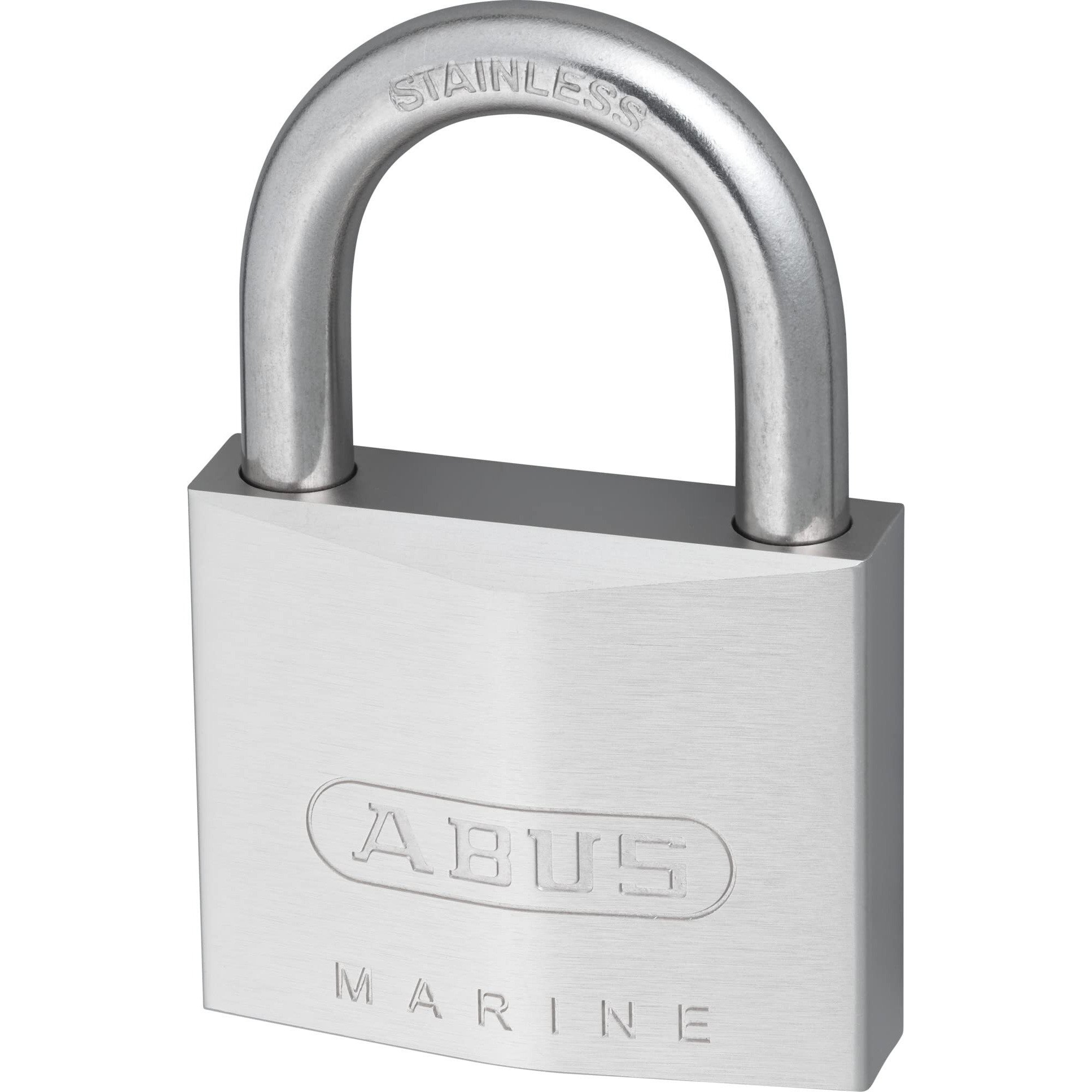 Abus 75Ib/50 Kd Marine Grade Chrome Plated Brass Padlock  Stainless Steel Shackle  Keyed Different