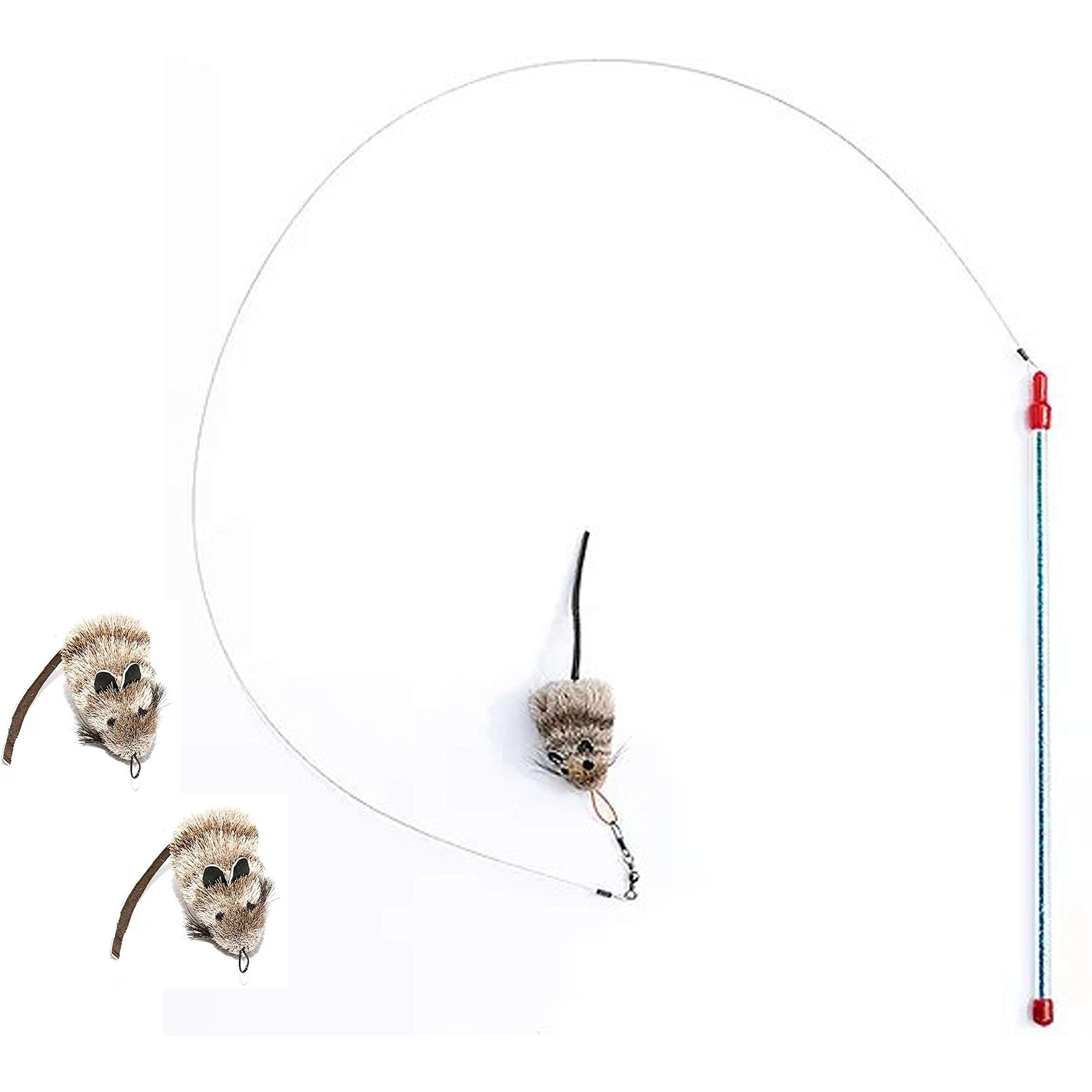 Gocat Cat Lures Catcher Cat Toy + 2 Refill Mouse