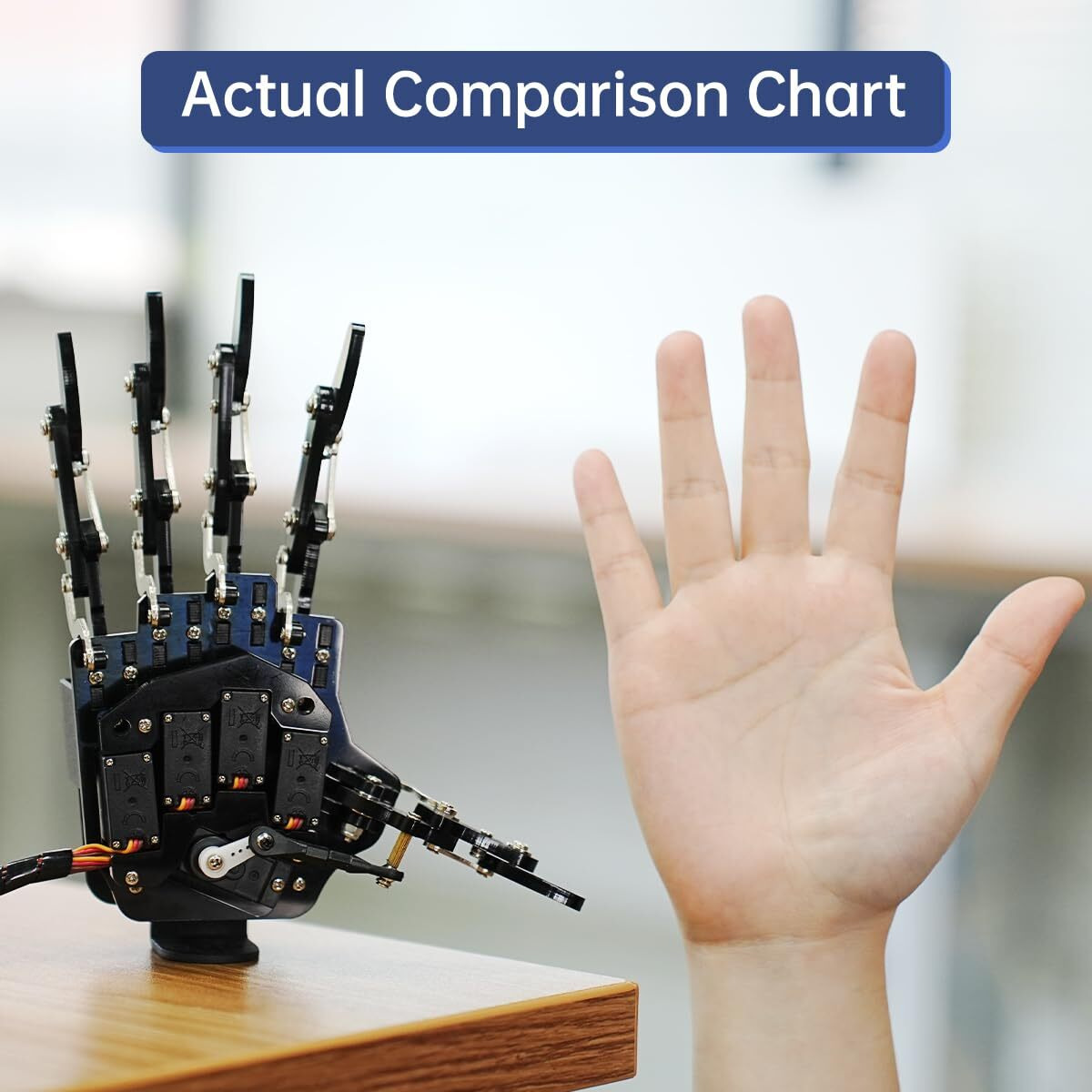 Robot Hand Five Fingers Solely Movement Bionic Robot Mechanical Arm Diy  Right Hand