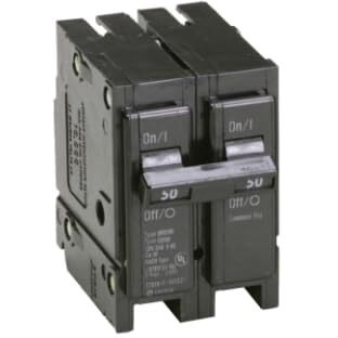 Eaton Br250 2"" 50 Amp Double Pole Interchangeable Circuit Breaker