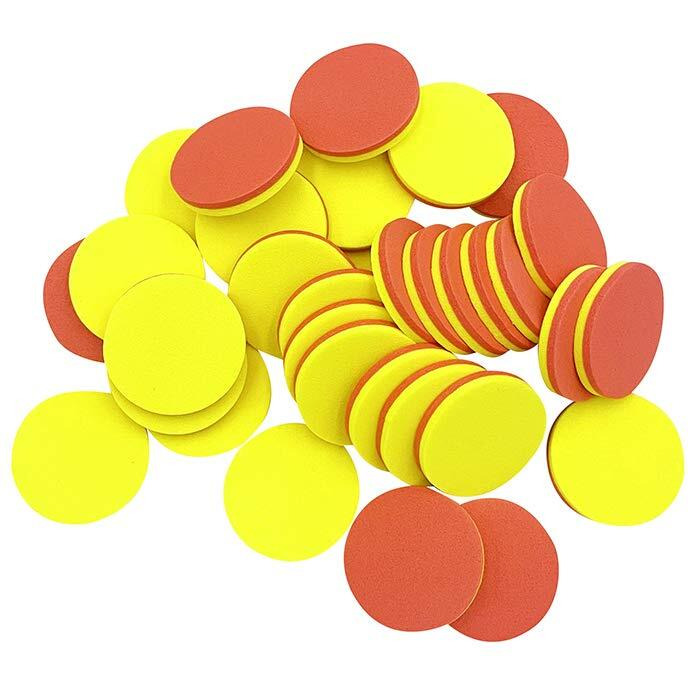Seetooogames 1 Inch Two-Color Counters  Red/Yellow  Educational Counting  Sorting  Patterning  Grouping & Math Bingo Chips  400 Pieces