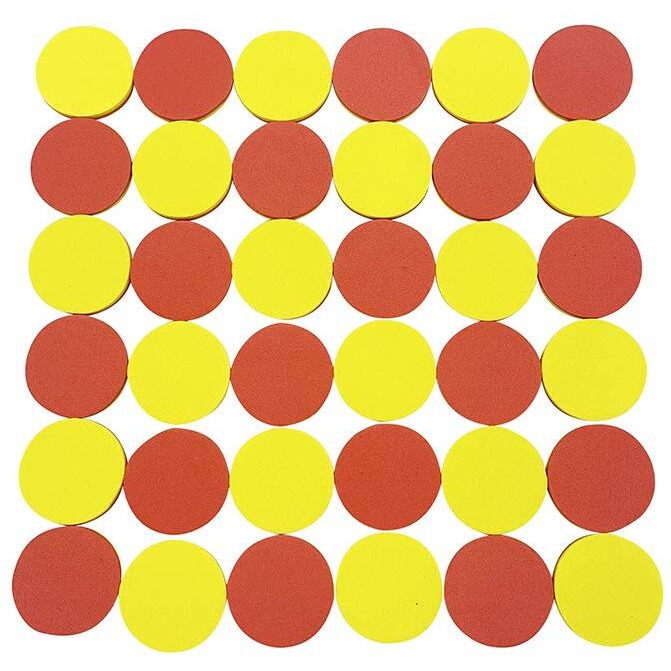 Seetooogames 1 Inch Two-Color Counters  Red/Yellow  Educational Counting  Sorting  Patterning  Grouping & Math Bingo Chips  400 Pieces