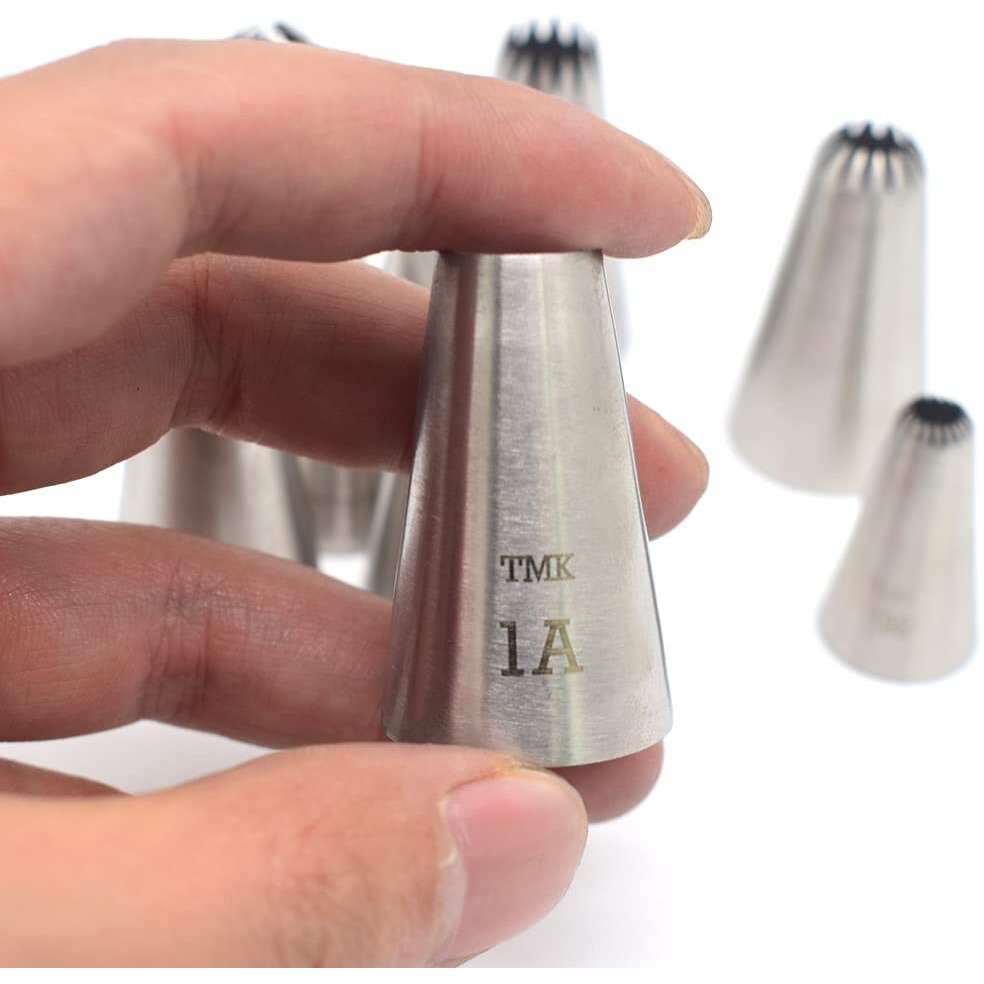 10 Pcs Stainless Steel Seamless Icing Nozzles Large Nozzle Nozzle Cake Decorating Tools