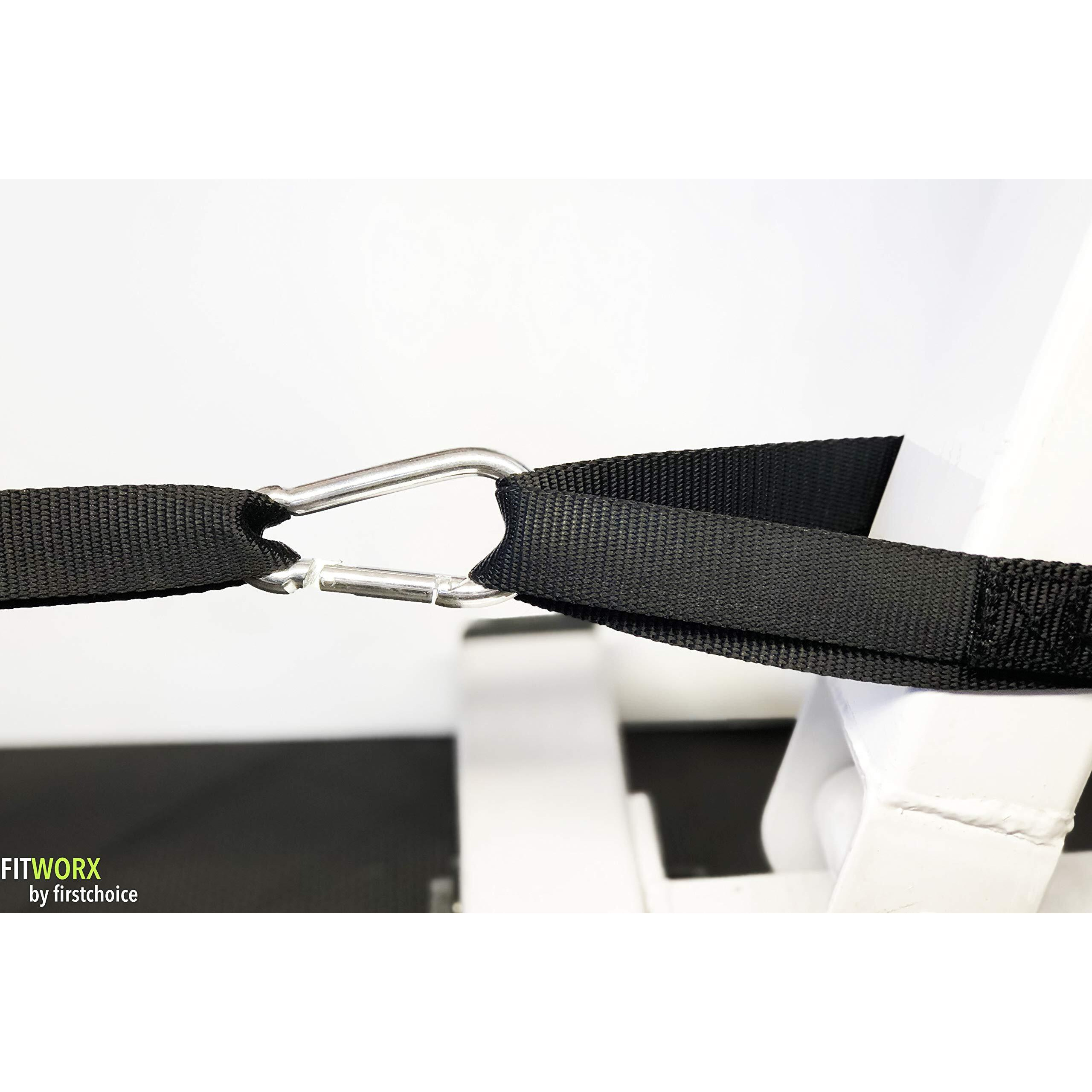 Radbizz Battle Rope Anchor Strap Kit With Bonus Battle Rope Workout Guide- Fitworx