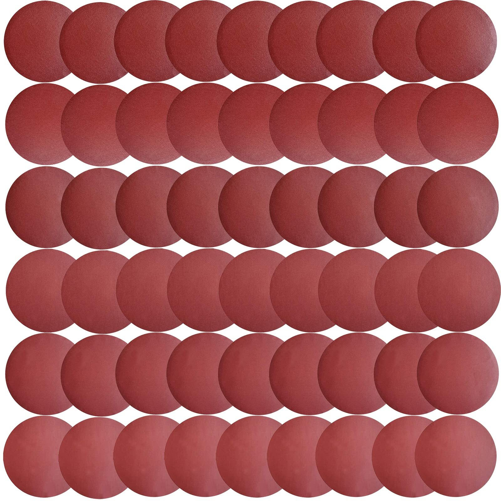 Premium 60 Pcs 6"" Psa Sanding Discs - 10 Each Of 80 100 120 180 240 400 Grit - Self Adhesive Stickyback Sandpaper Discs For Da Sander  Sand Automotive Car Paint  Woodworking Wood  Metal
