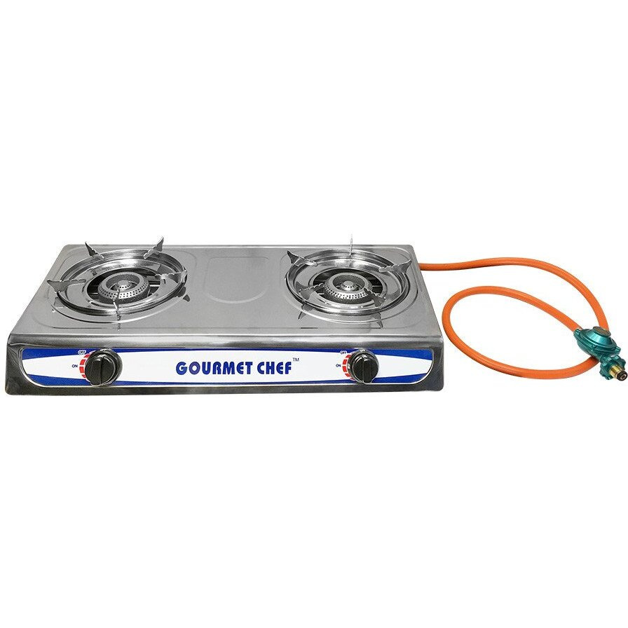 Portable 2 Double Burners Stove Range Propane Gas Stove 20 000 Btu