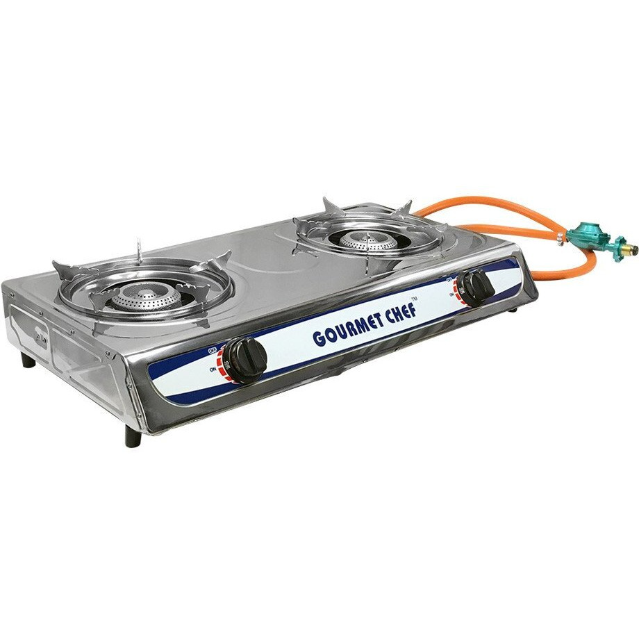 Portable 2 Double Burners Stove Range Propane Gas Stove 20 000 Btu