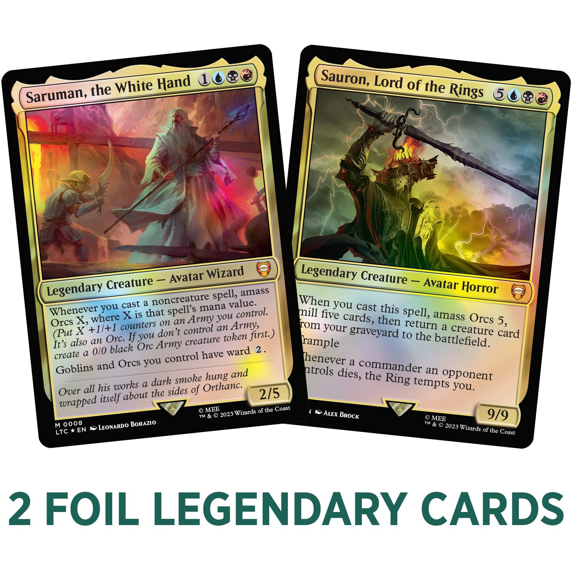 Magic The Gathering The Lord Of The Rings Tales Of Middle-Earth Commander Deck 4 + Collector Booster Sample Pack