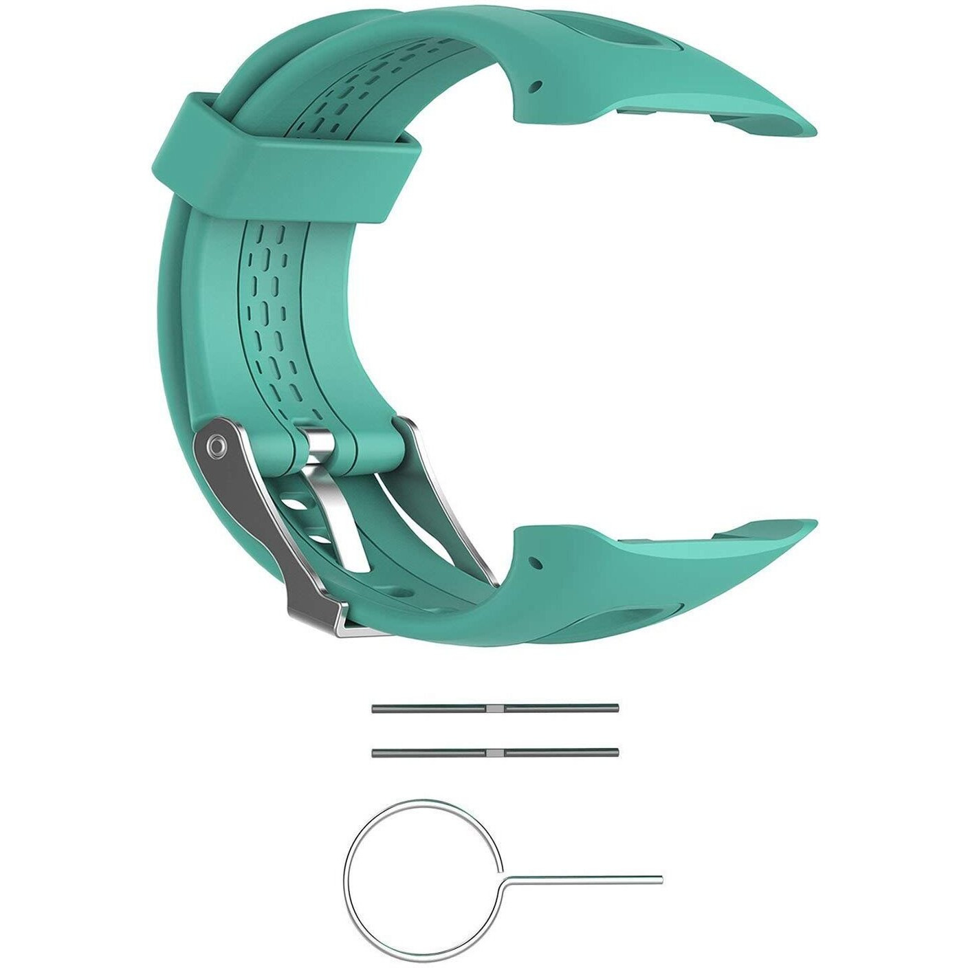 Replacement Band For Garmin Forerunner 10/15 For Women/Man - Tenyun Silicone Wristband Strap/Bands For Garmin Forerunner 10/Garmin Forerunner 15(Teal  Small-Size(0.81"" X 0.77"")