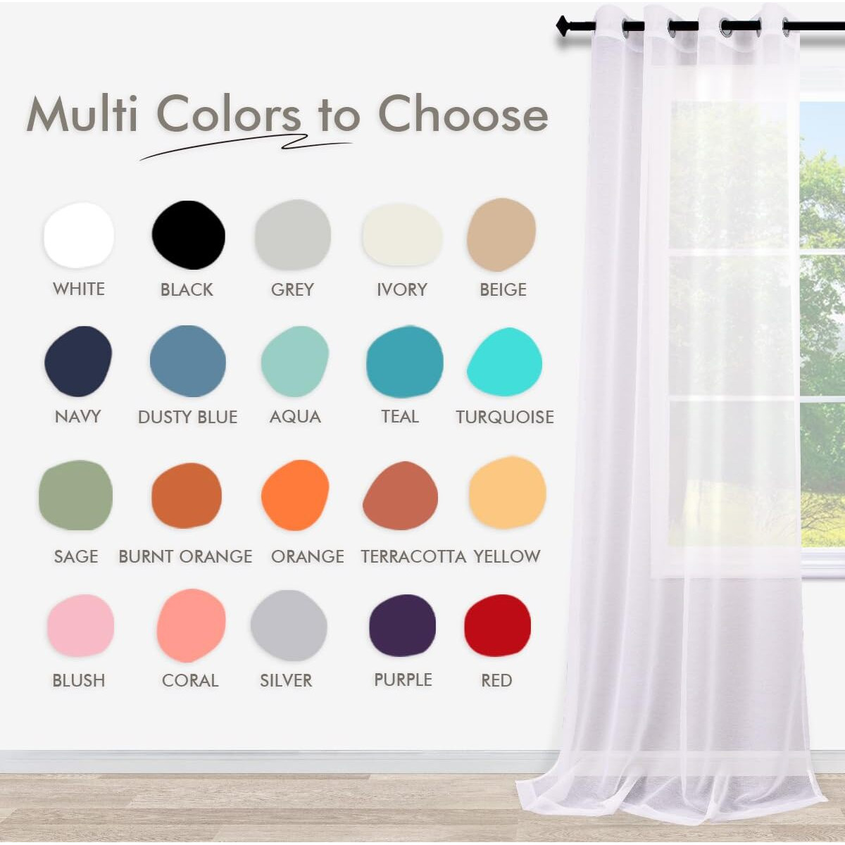Koufall 120 Inch Curains Extra Long For High Ceiling Living Room Grommet 2 Panels Set Sheer Large Window Drapes For Tall Bedroom Window 52 In Wide By 10 Ft Length White