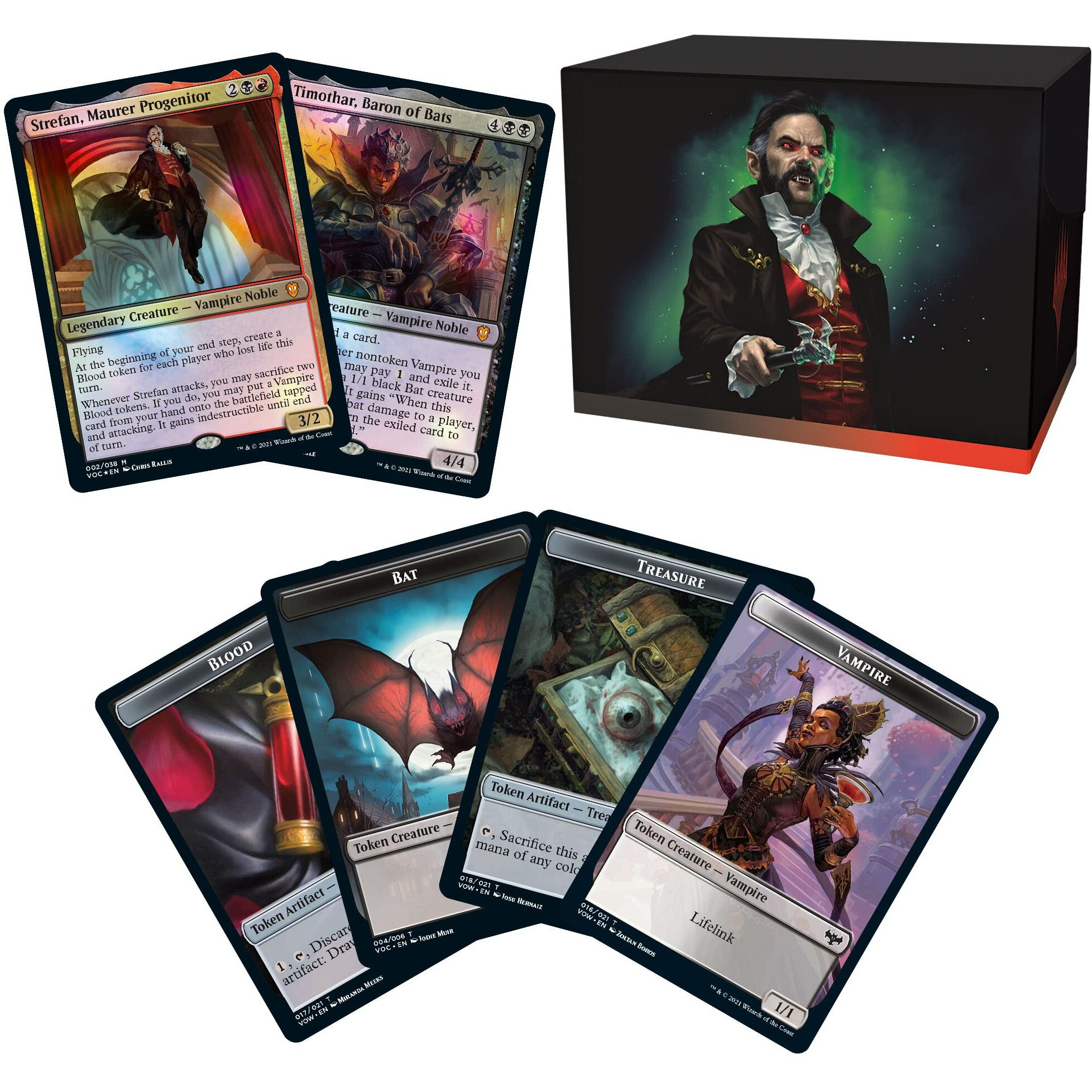 Magic The Gathering Innistrad Crimson Vow Commander Deck - Vampiric Bloodline (Black-Red)