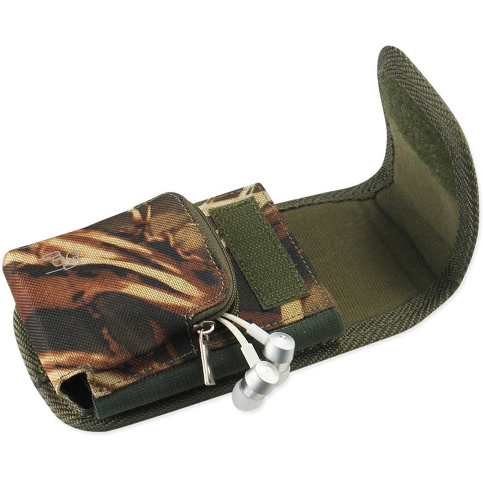 Camo Vertical Rugged Case With Extra Zipper Pocket  Metal Clip And Belt Loops Fits Sonim Xp5S And Xp5