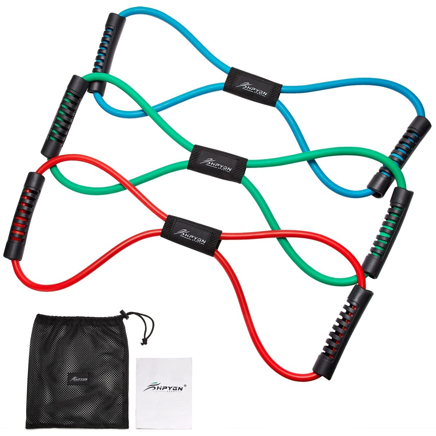 Resistance Bands  Figure 8 Exercise Bands For Women Men  8 Shaped Resistance Bands For Arms  Chest Expander  Yoga Gym Fitness Pulling Rope 8 Word Elastic For Exercise Muscle Training Tubing