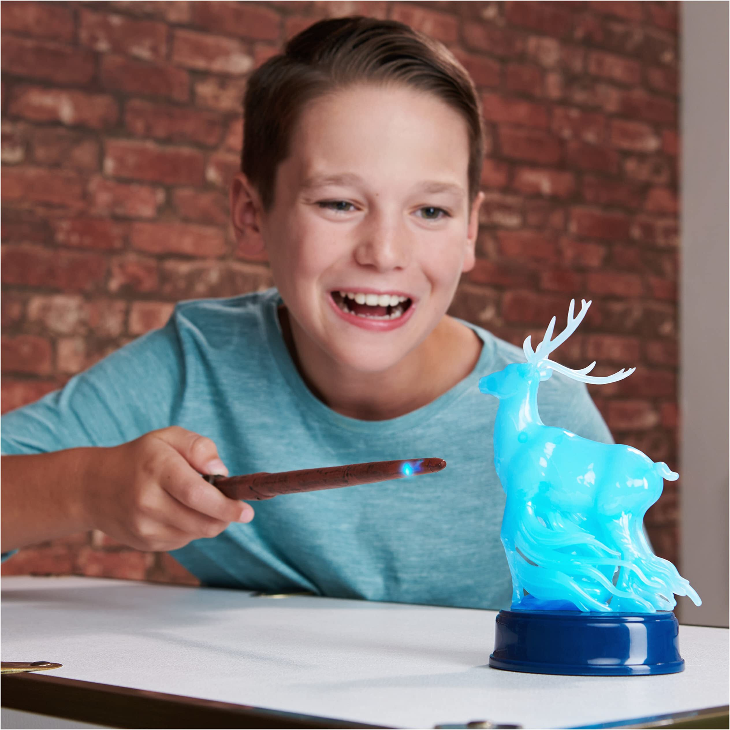 Wizarding World  Harry Potter 13"" Light-Up Patronus Wand Collectible Toy + Figure  Lights & Sounds With 3 Power Levels  Gift For Girls And Boys Age 6+