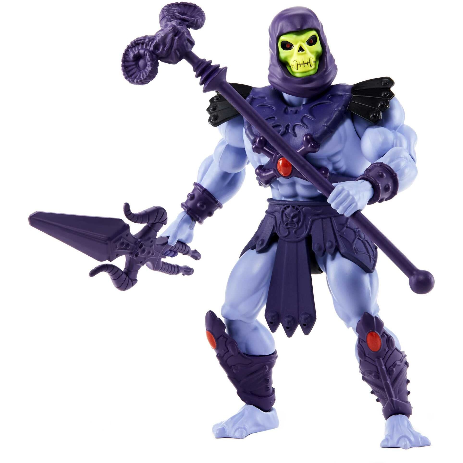 Masters Of The Universe Origins Toy  Skeletor Villain Action Figure  Motu Posable Toy With Battle Accessory And Mini Comic Book