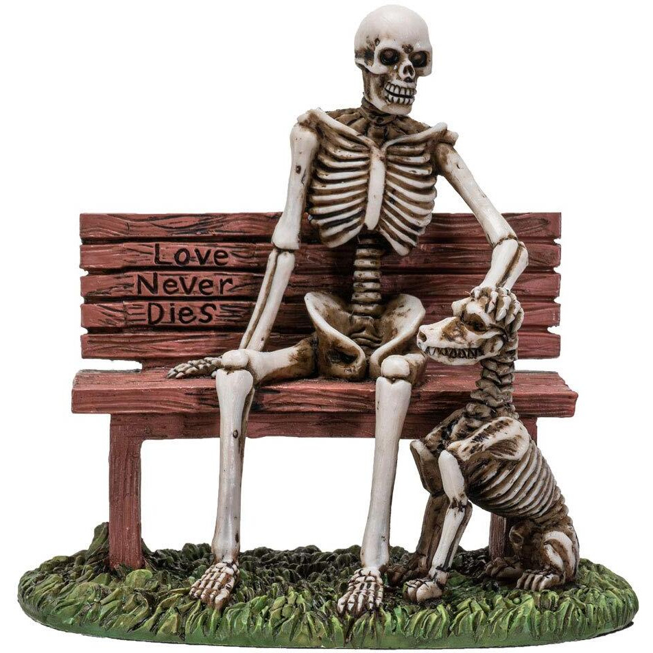 Pacific Giftware Old Man And A Dog Love Never Die Skeleton Resin Home Decor Figurine
