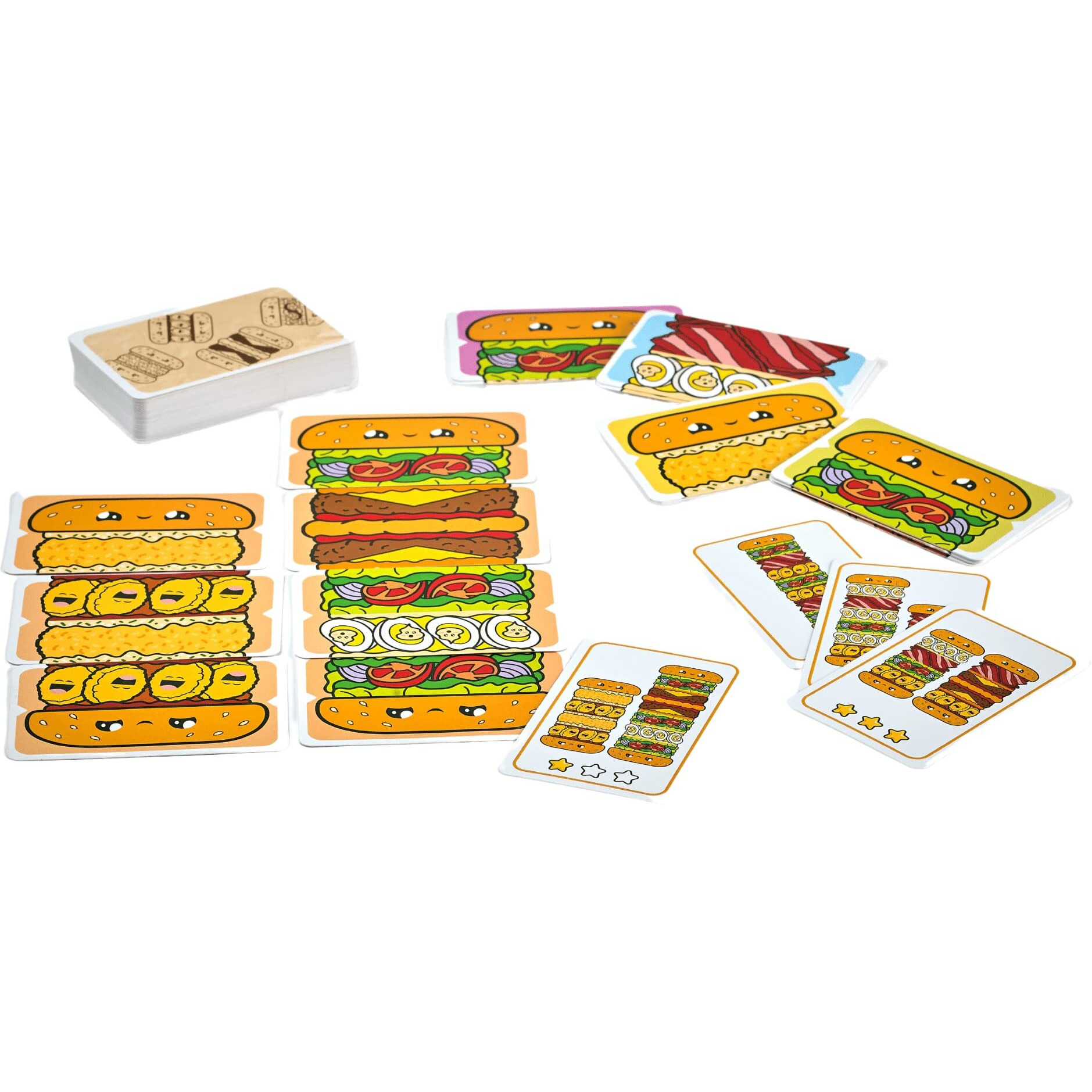 Blue Orange Games Burger Asap Card Game - Family Or Kids Speed Matching Party Game For 2 To 5 Players. Recommended For Ages 7 & Up.