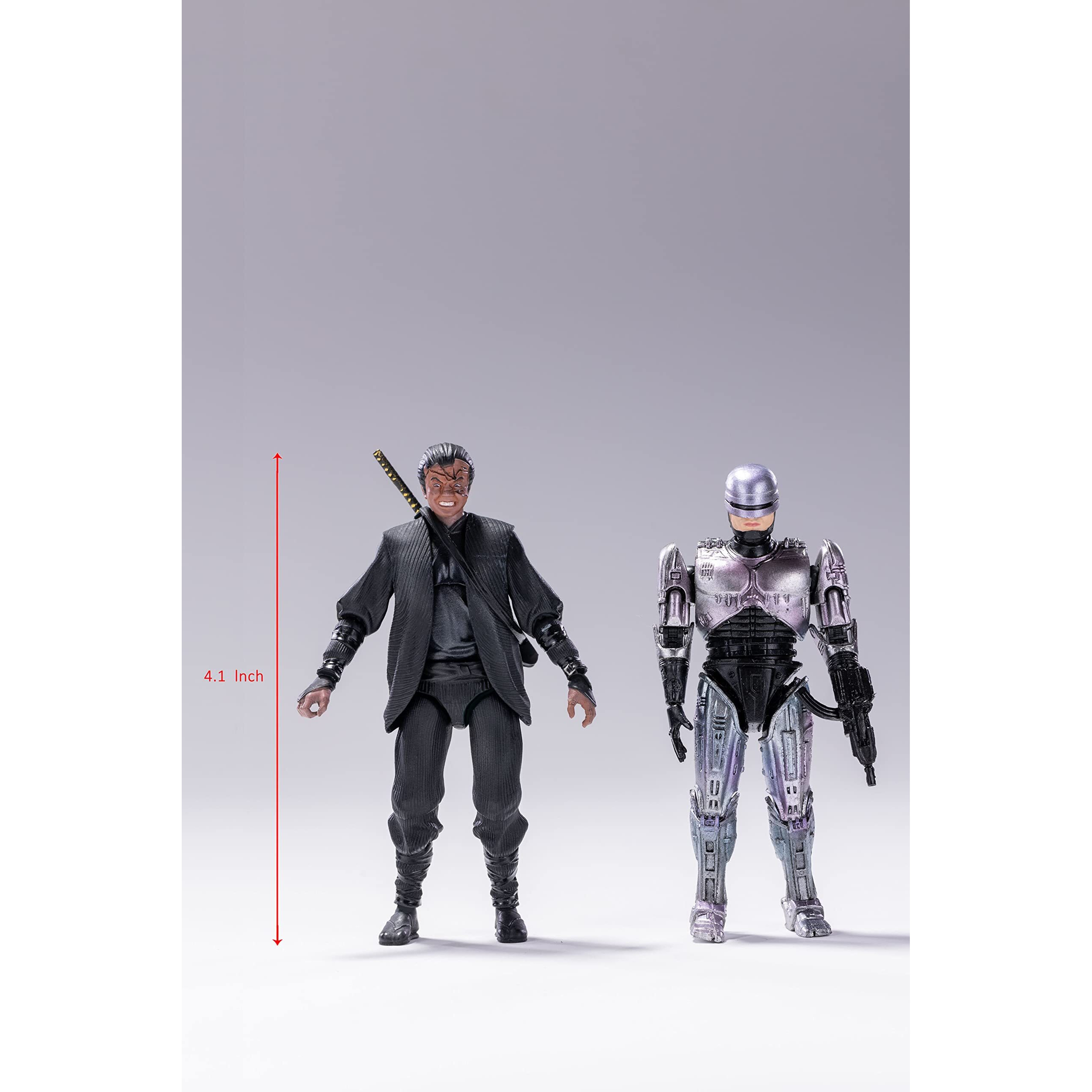 Hiya Toys Robocop 3 Robocop Vs Otomo Px Edition 118 Scale Exquisite Mini Action Figure Two-Pack  Multicolor