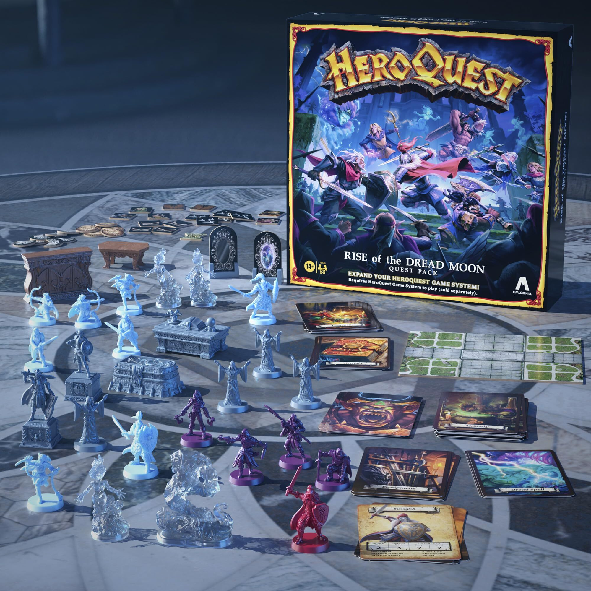 Heroquest Rise Of The Dread Moon Quest Pack  Requires Heroquest Game System To Play  Roleplaying Games For 2-5 Players  Ages 14+