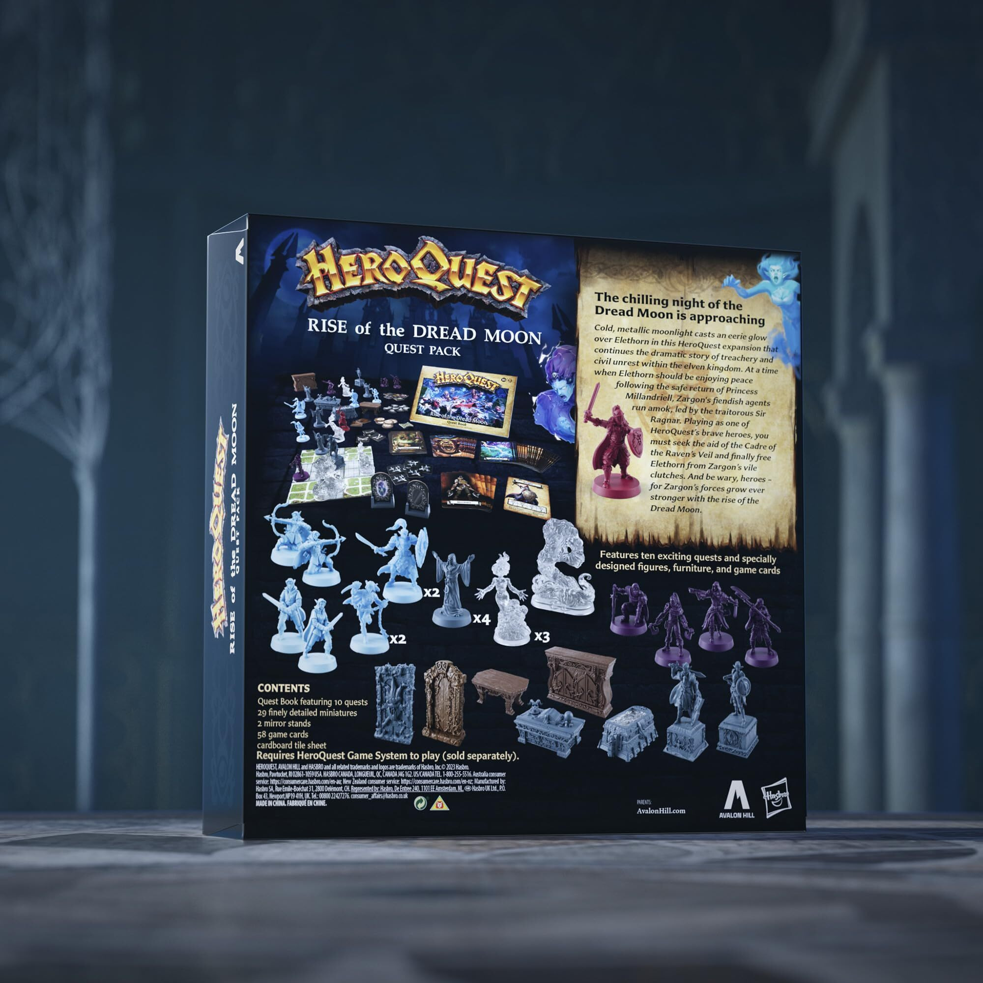 Heroquest Rise Of The Dread Moon Quest Pack  Requires Heroquest Game System To Play  Roleplaying Games For 2-5 Players  Ages 14+