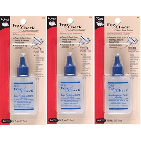 Dritz Fray Check Liquid Seam Sealant  0.75 Oz. (3 Pack)